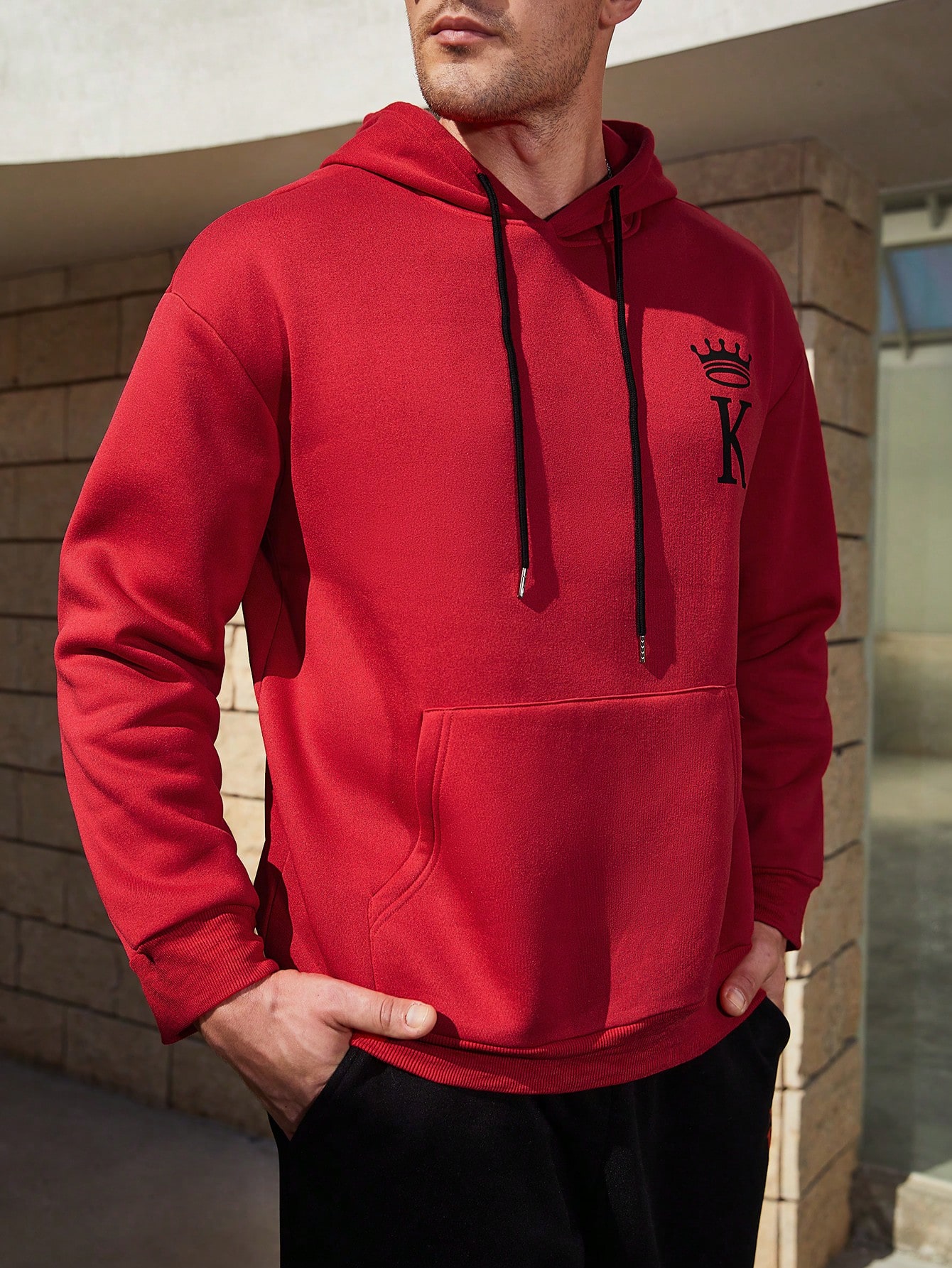 Men Plus Size Hoodie & Sweatshirt Co-ords