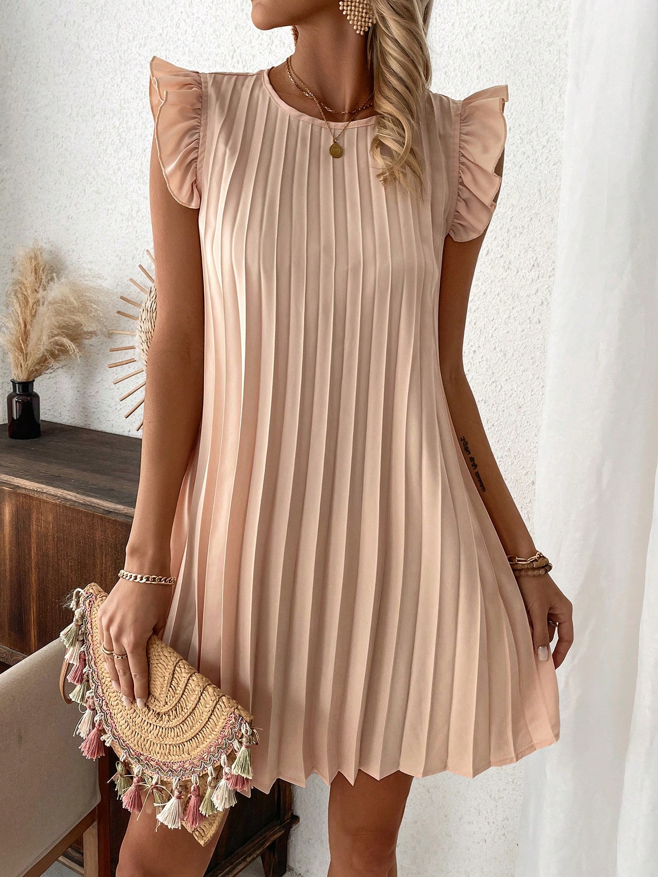 In Beige Women Dresses