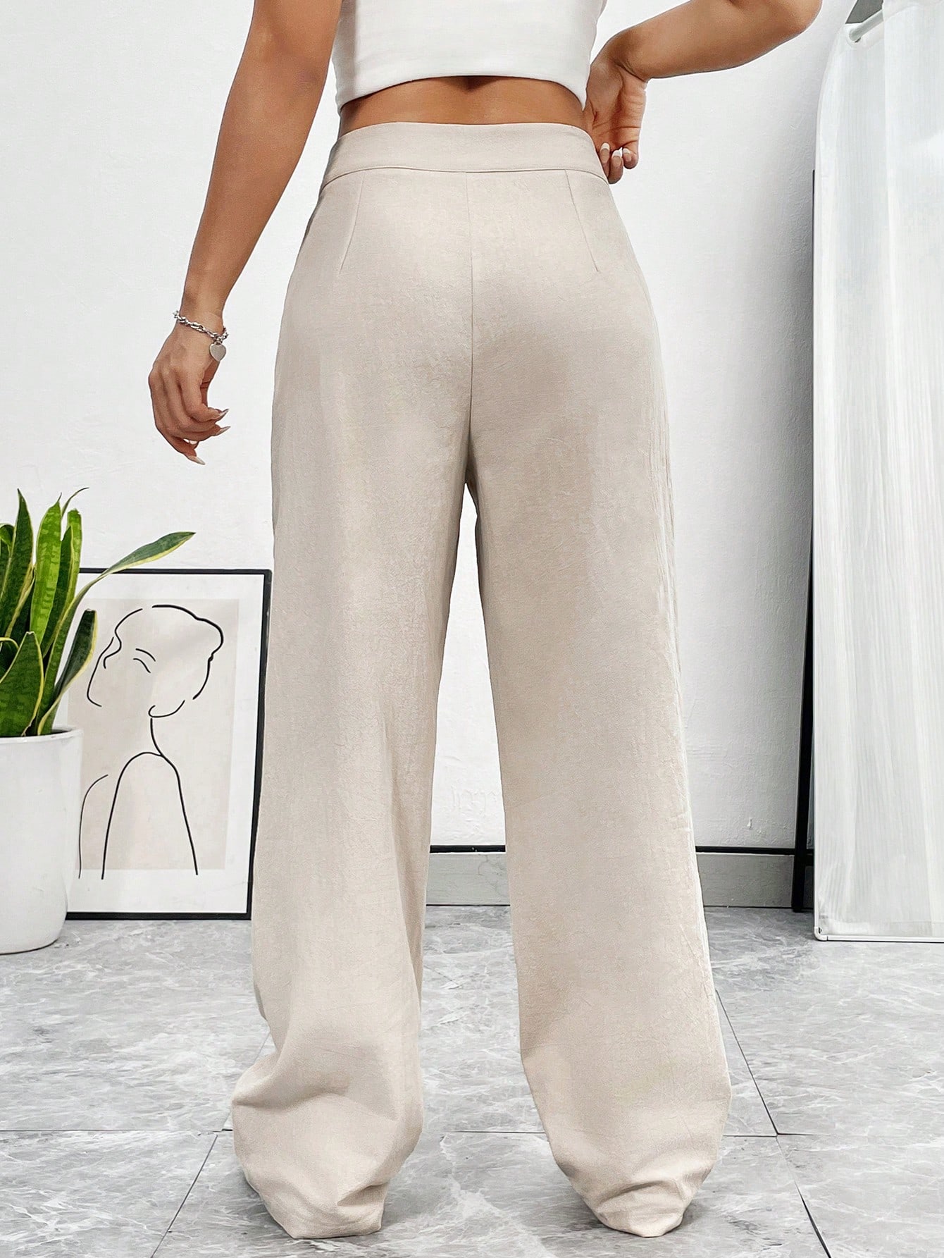 In Beige Women Pants