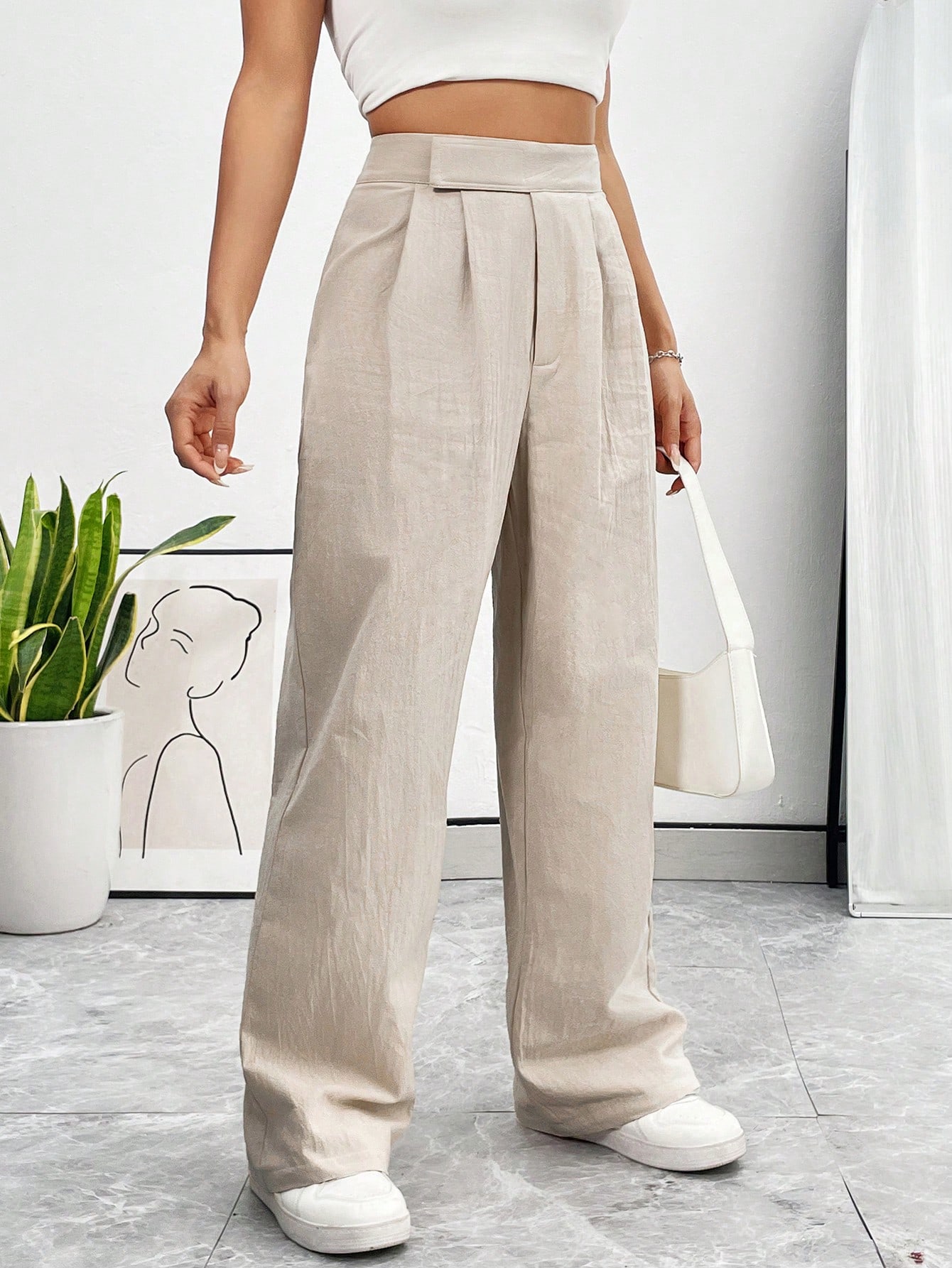 In Beige Women Pants