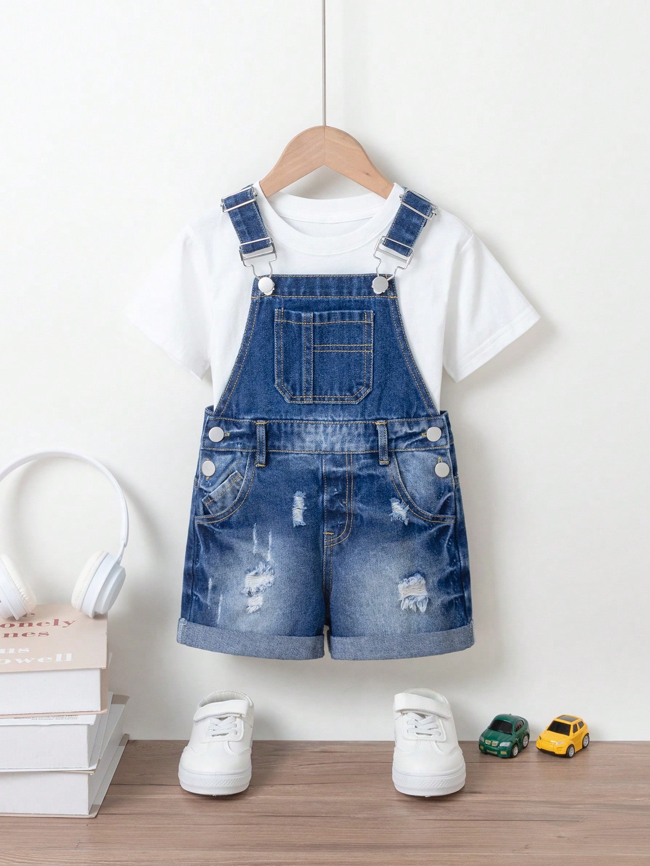 Young Boys Denim Overalls & Jumpsuits