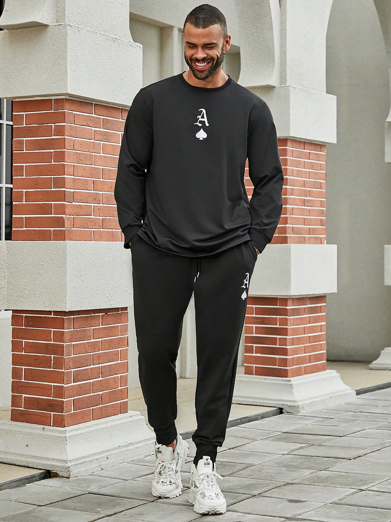 Men Plus Size Hoodie & Sweatshirt Co-ords