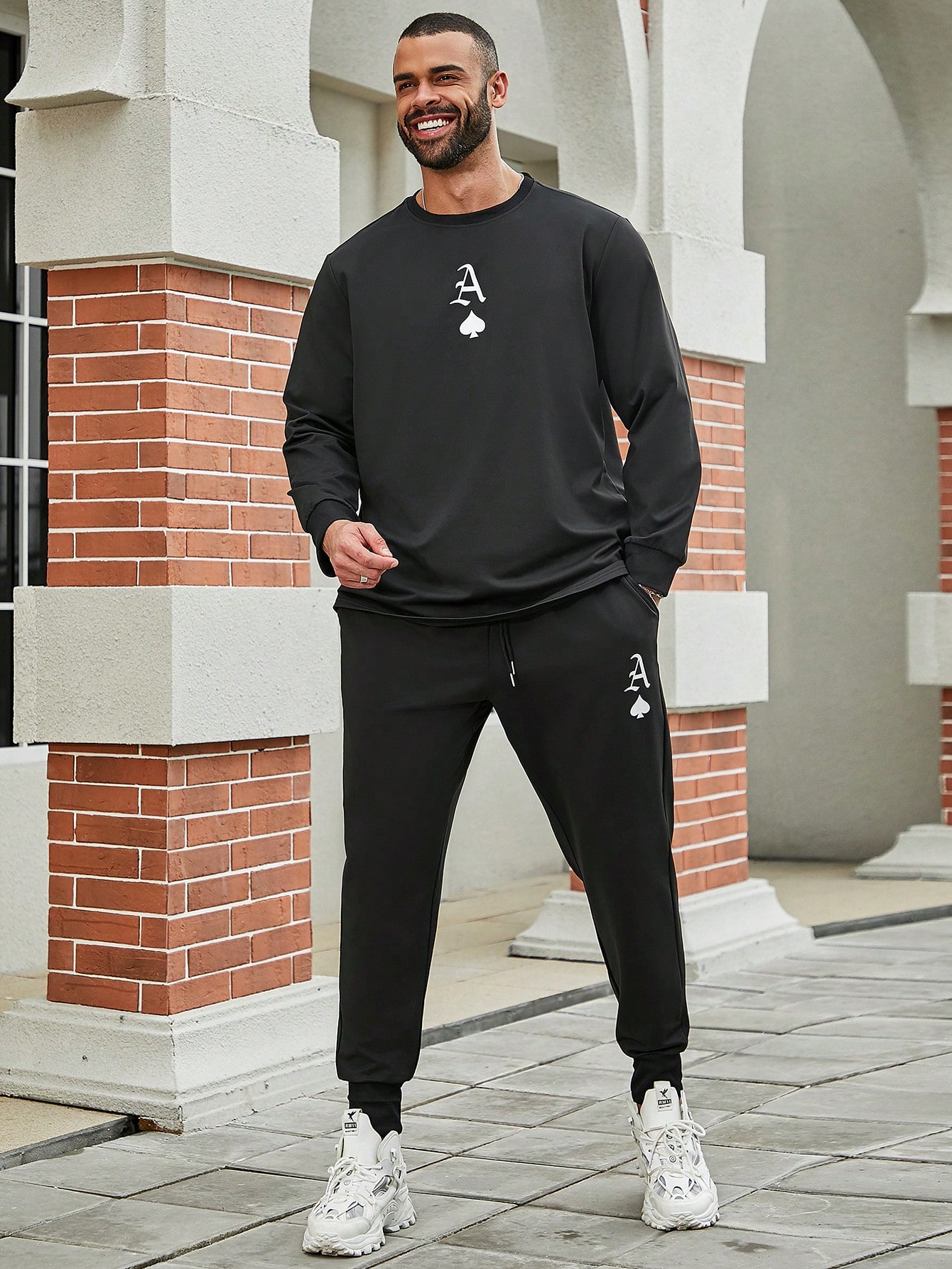 Men Plus Size Hoodie & Sweatshirt Co-ords