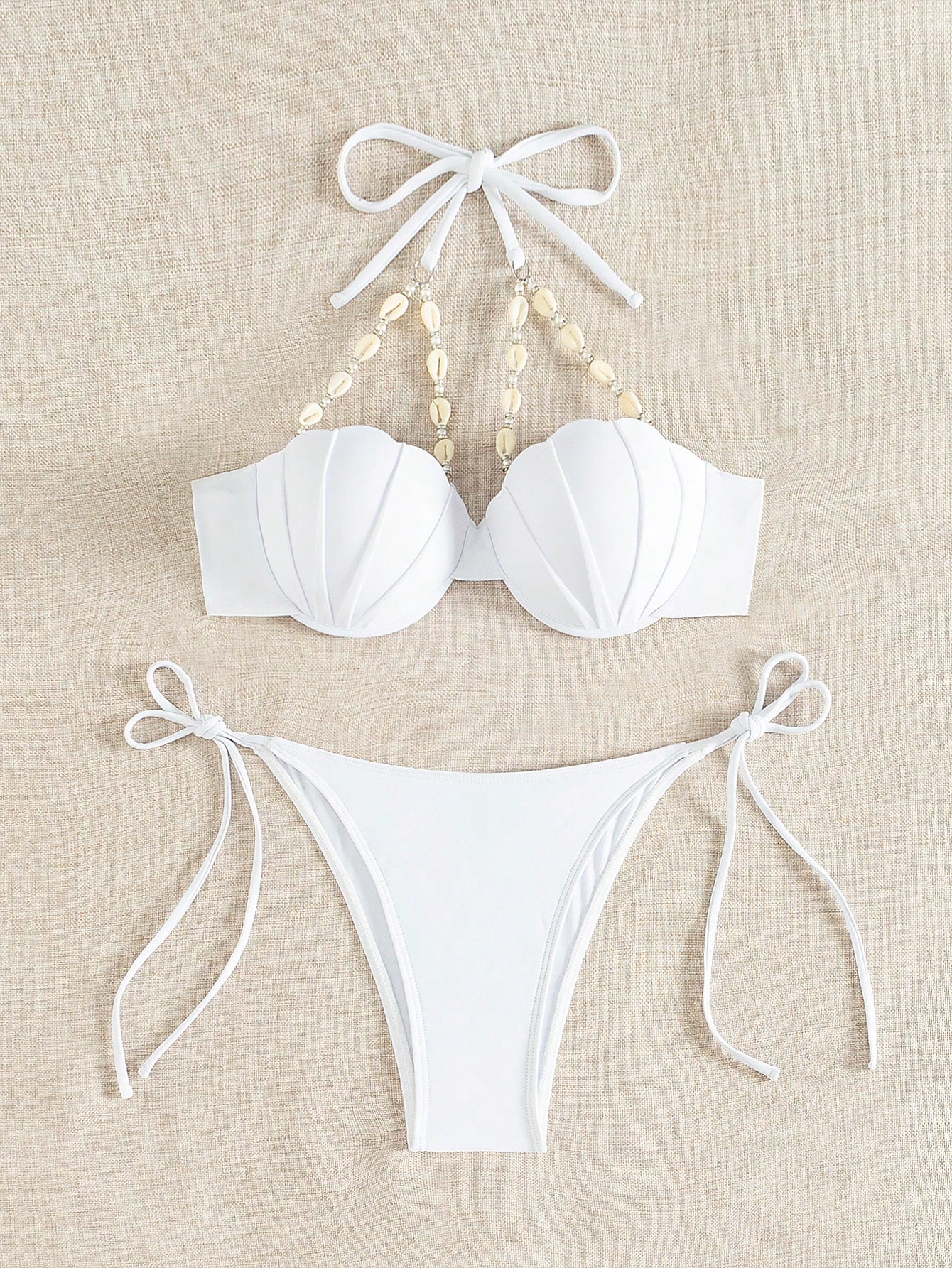 In White Women Bikini Sets