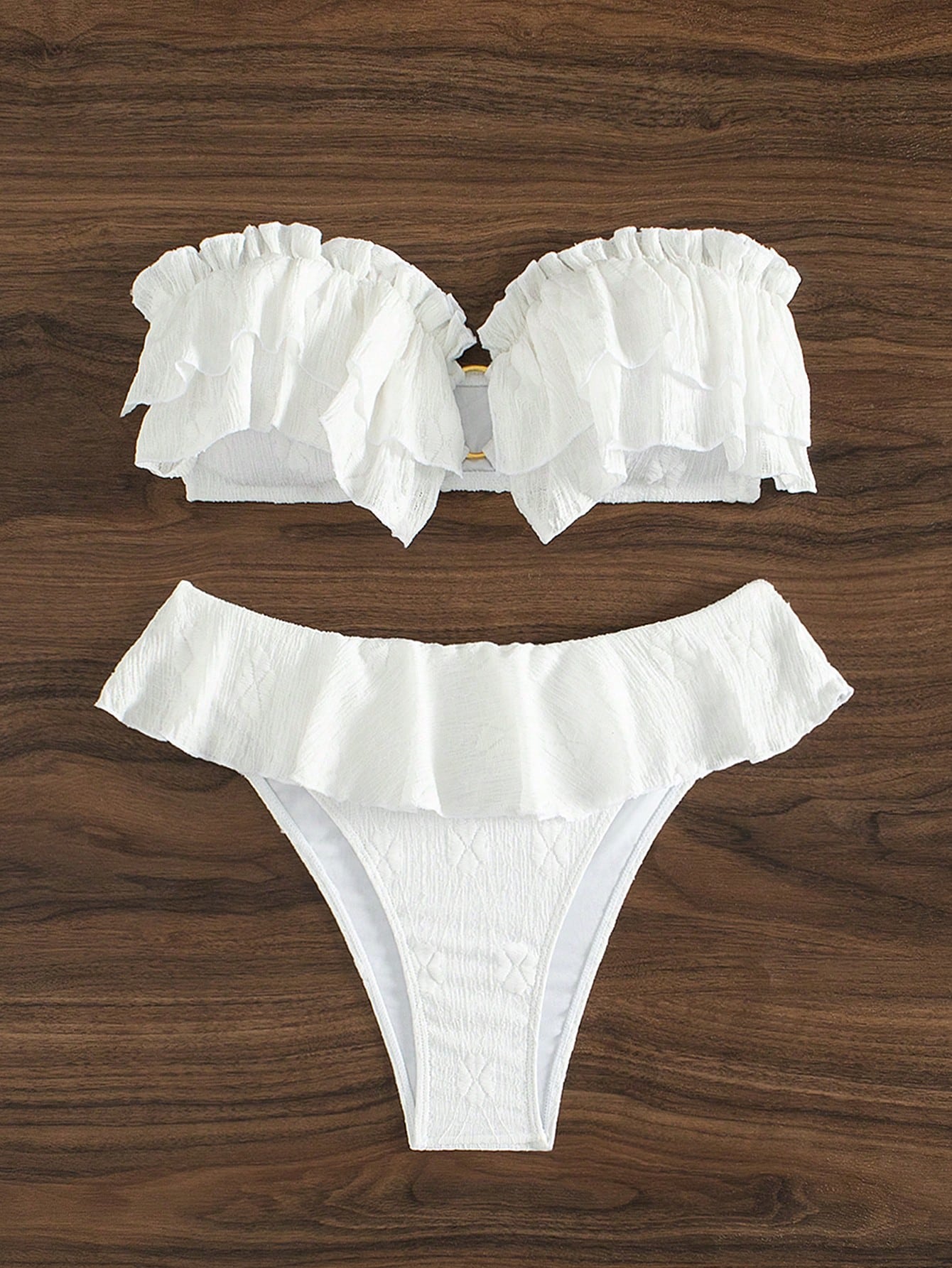 In White Women Bikini Sets