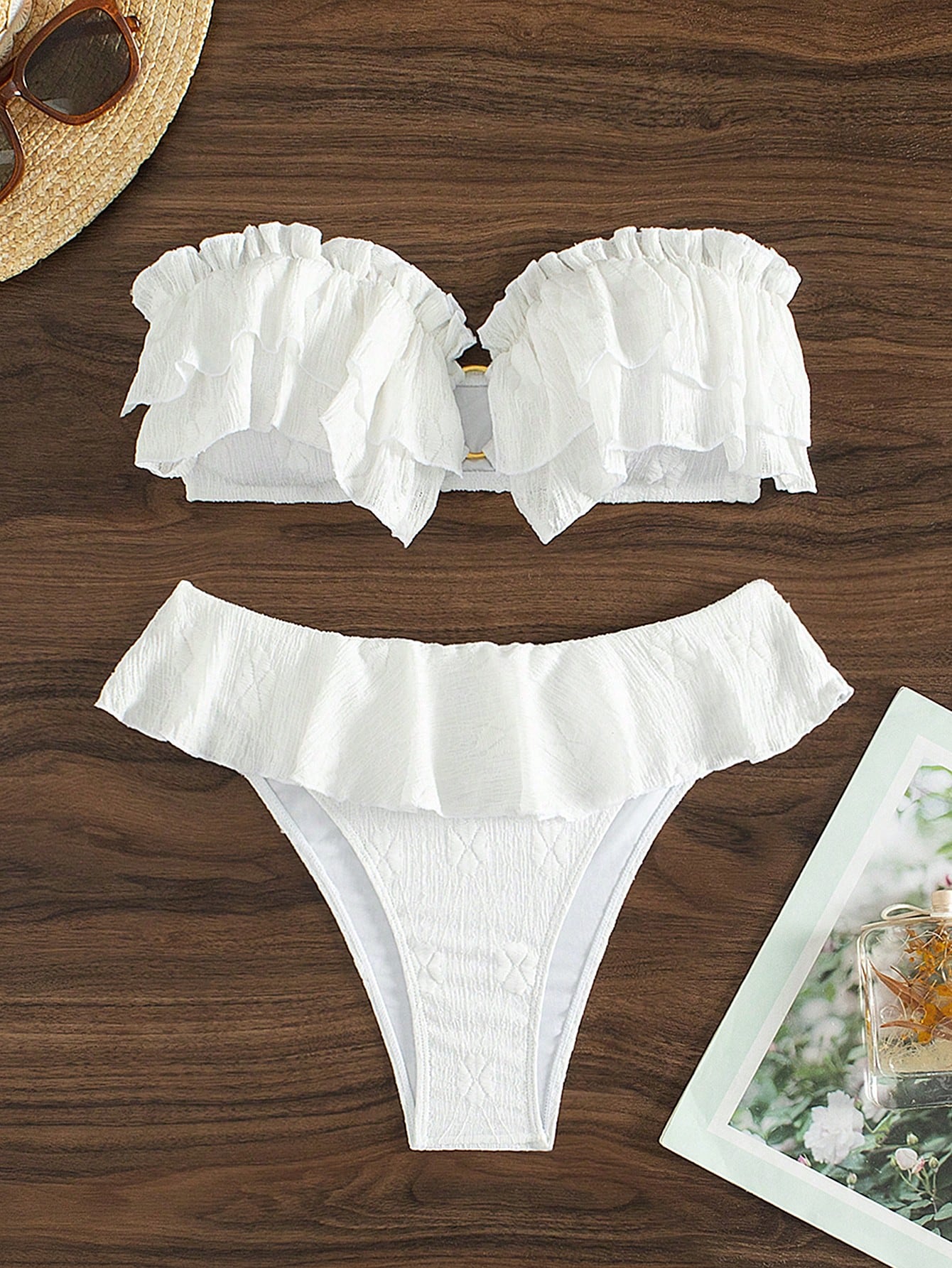 In White Women Bikini Sets