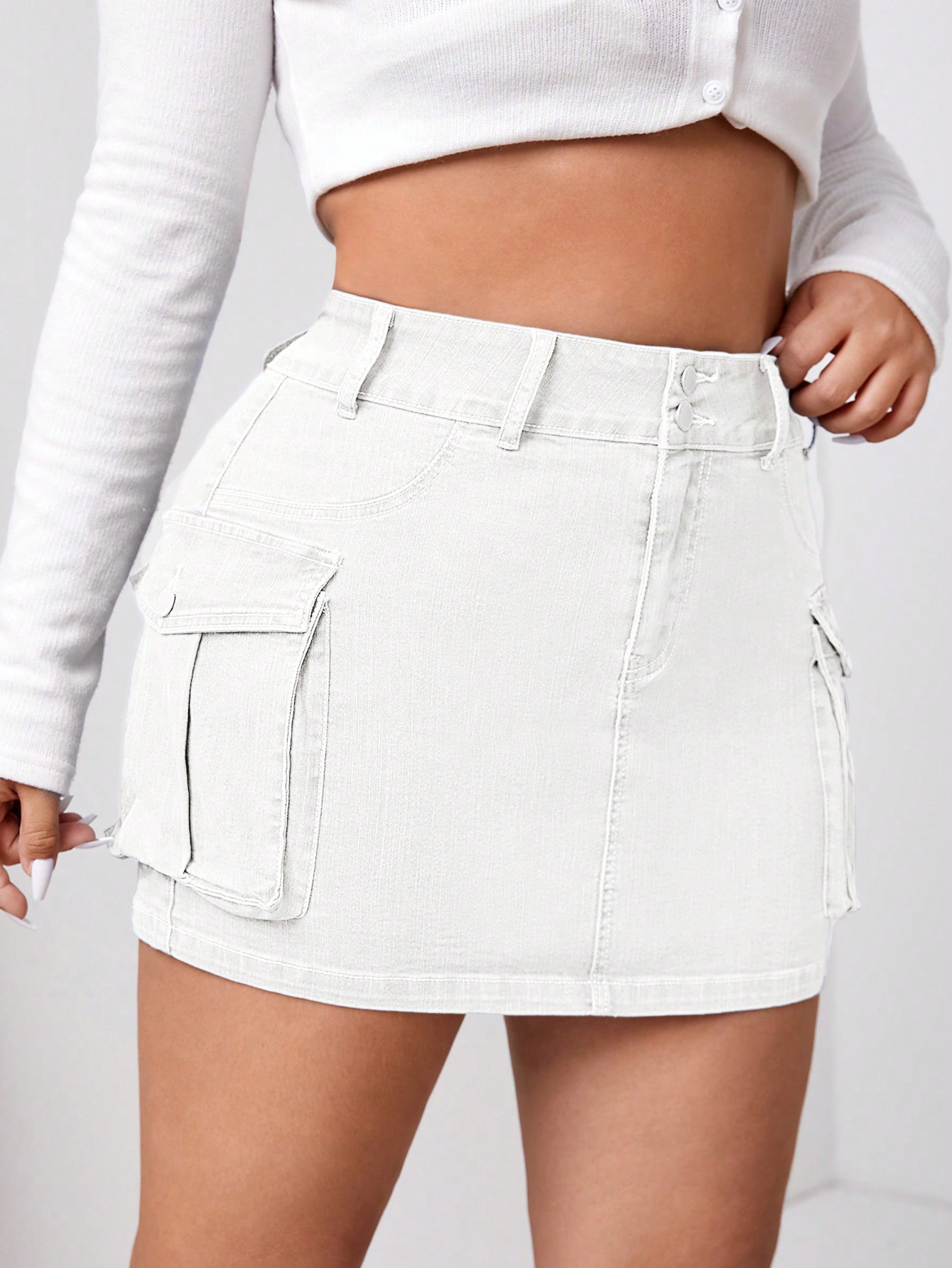 Plus Size Denim Skirts