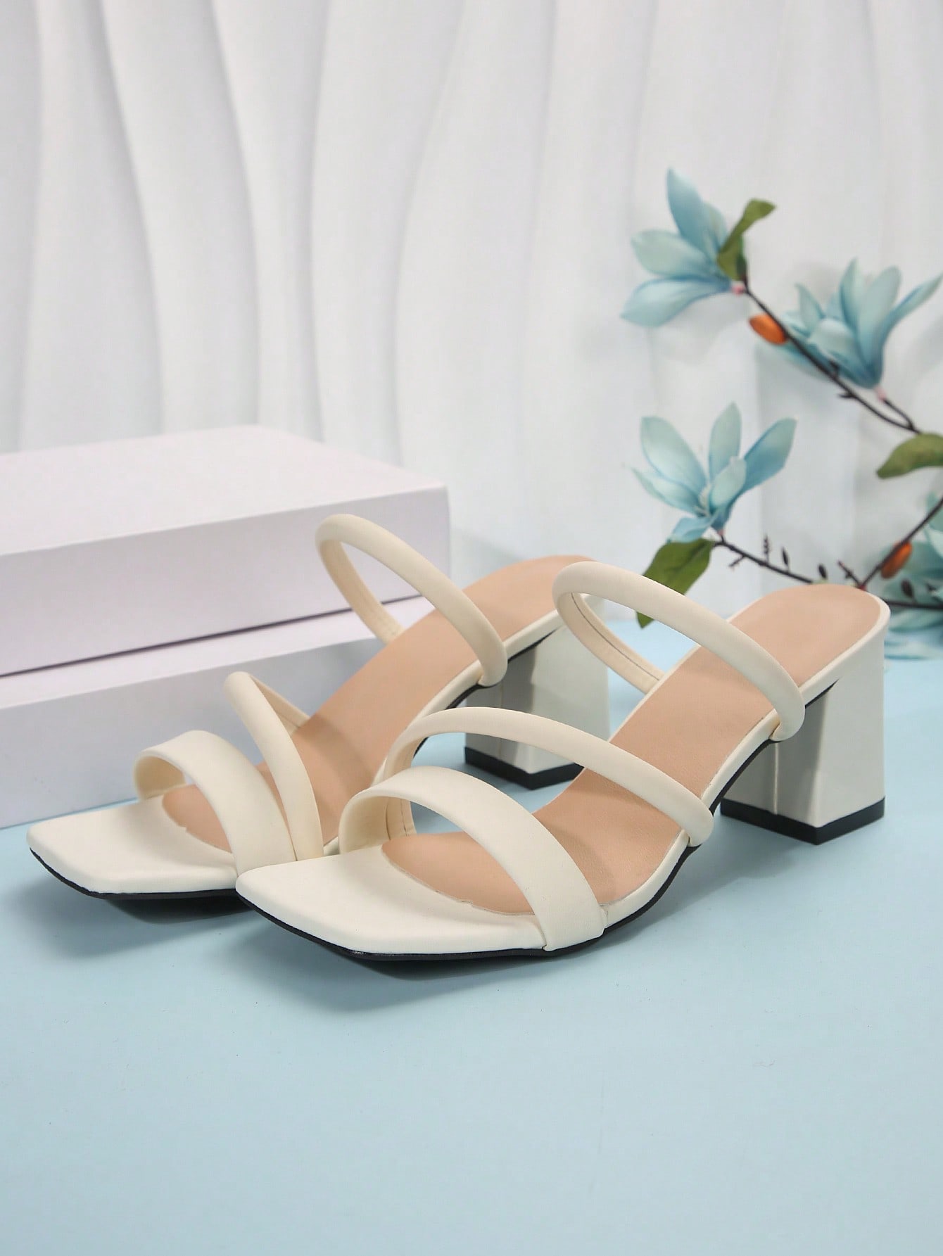 In Beige Women Heeled Sandals