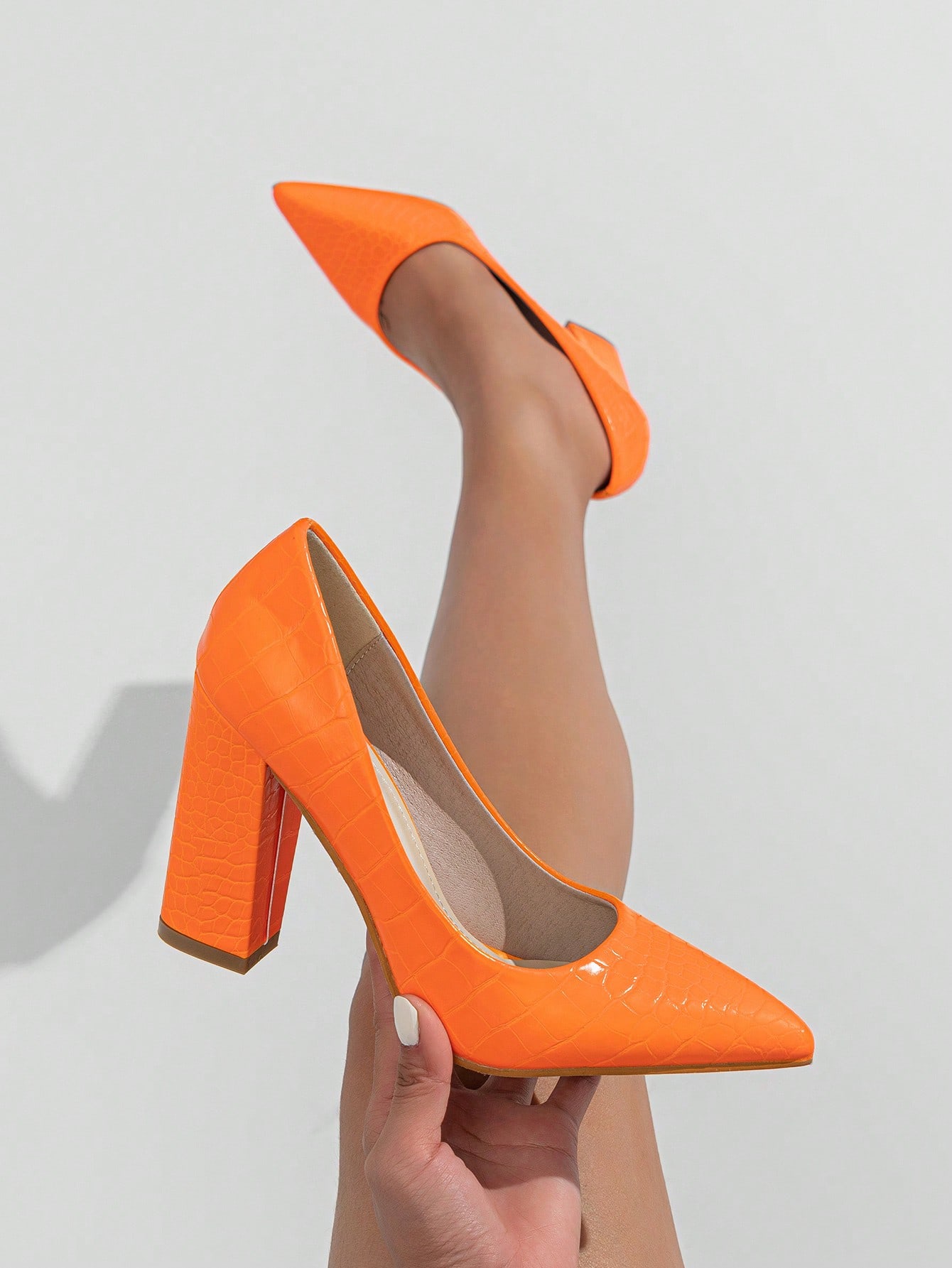 In Orange Women Pumps