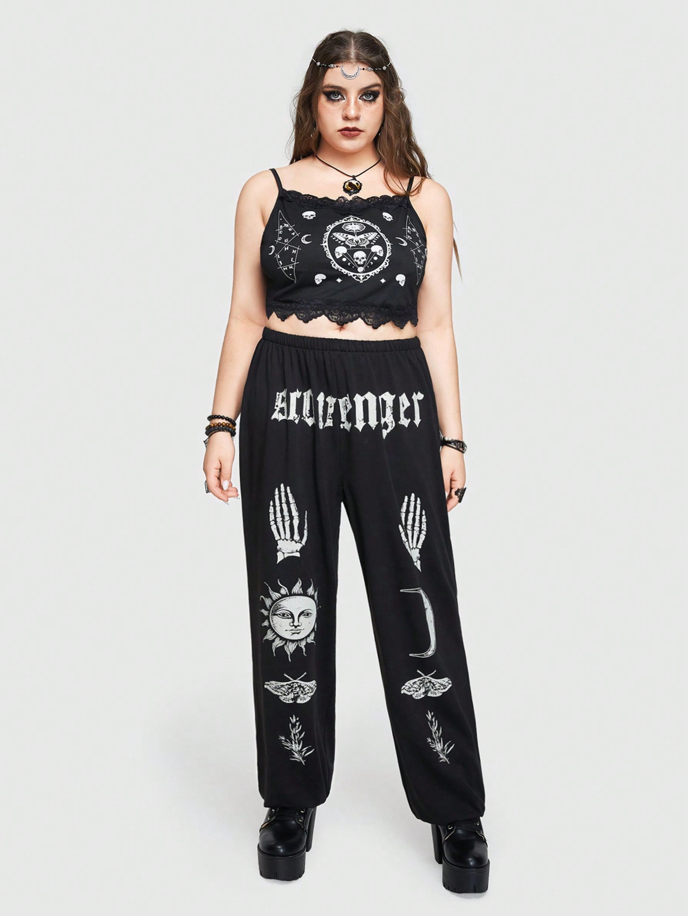 In Black Plus Size Sweatpants