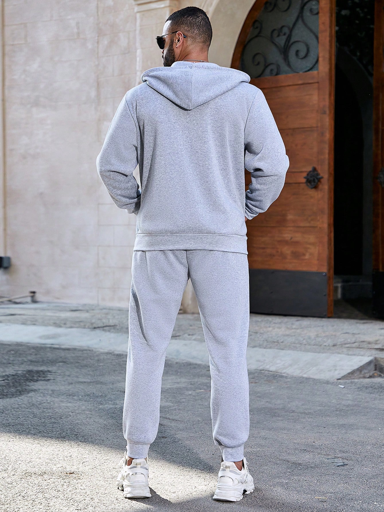 Men Plus Size Hoodie & Sweatshirt Co-ords