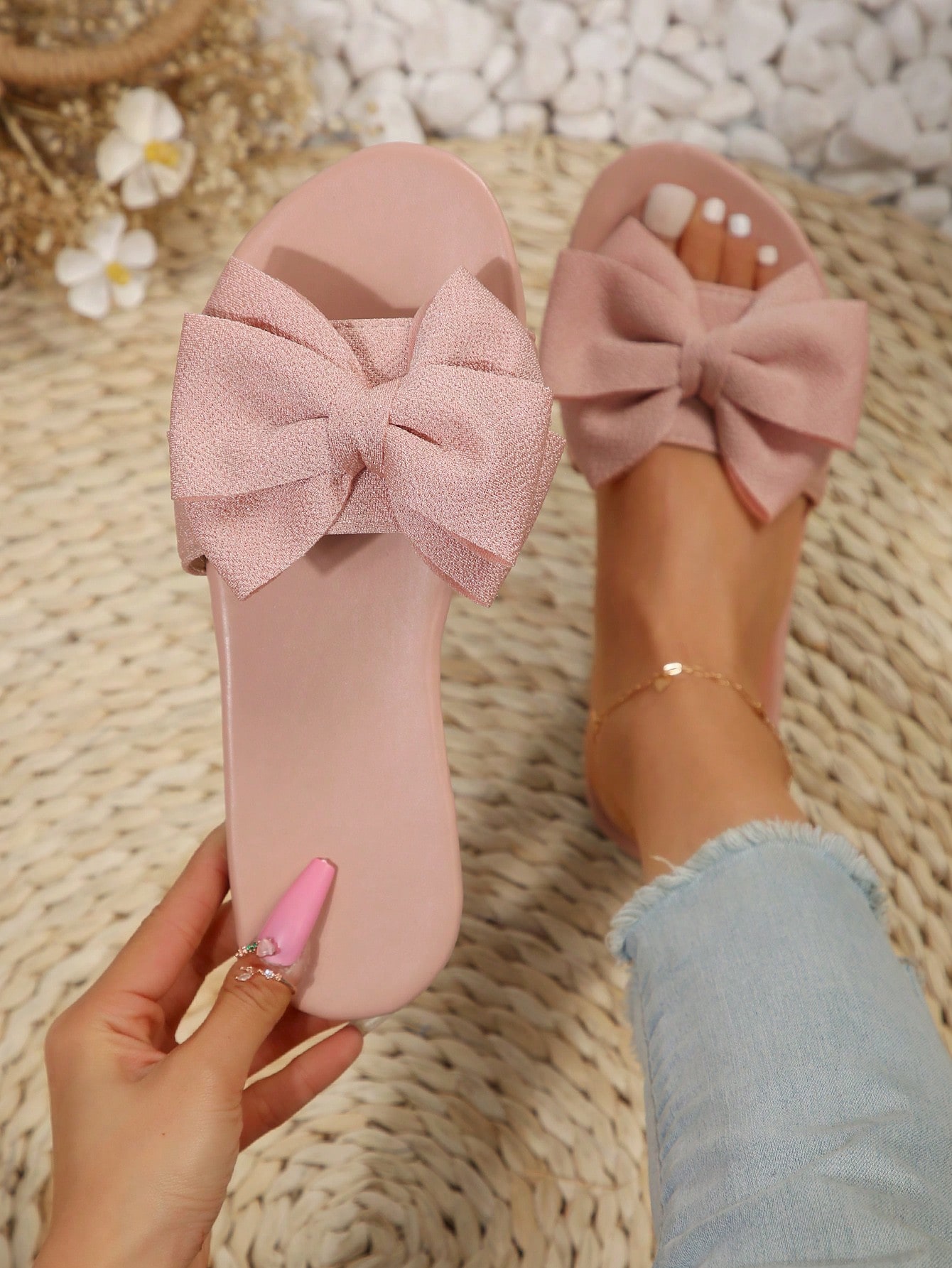 In Pink Women Flat Sandals