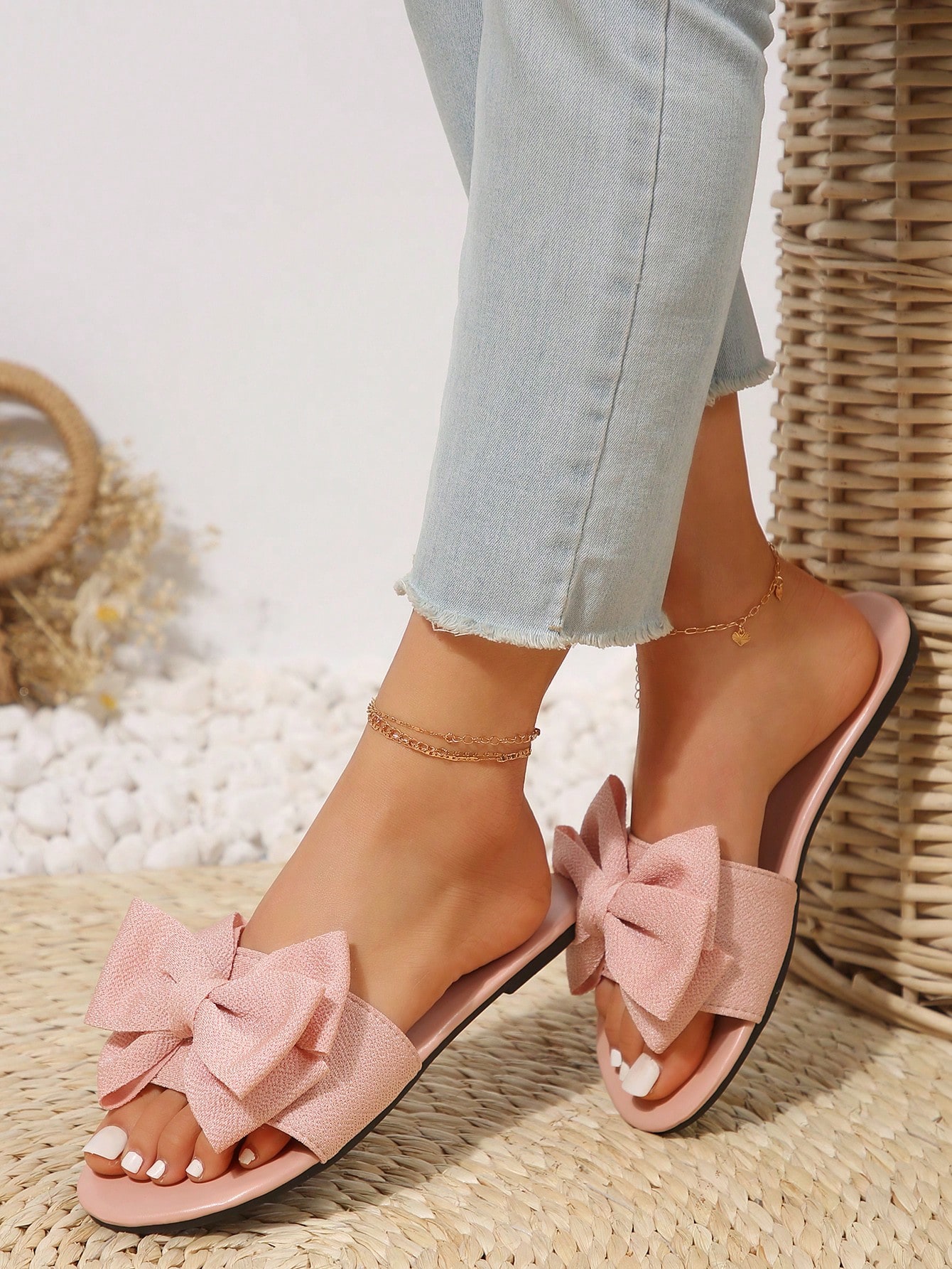 In Pink Women Flat Sandals