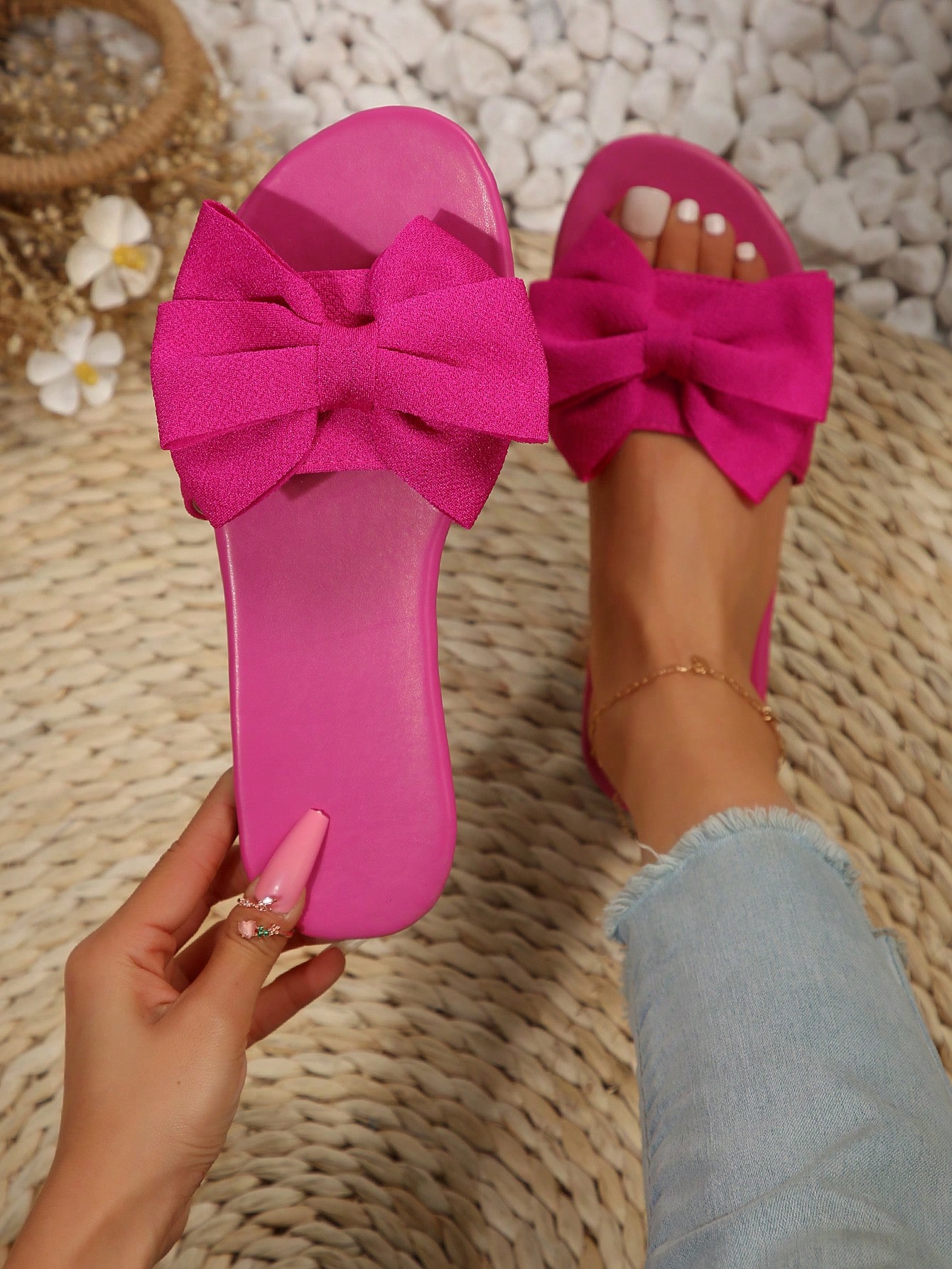 In Hot Pink Women Sandals