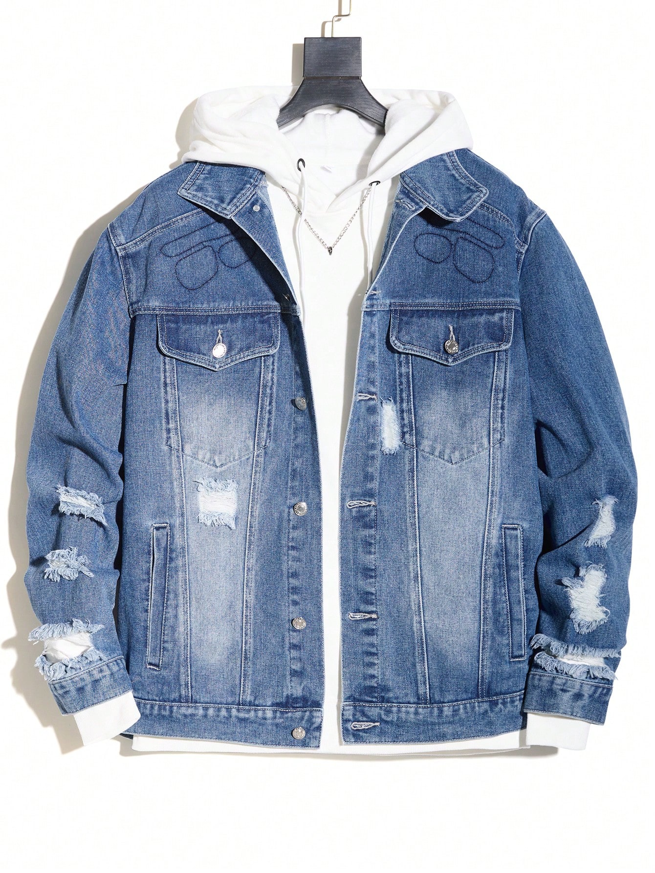 Men Plus Size Denim Jackets