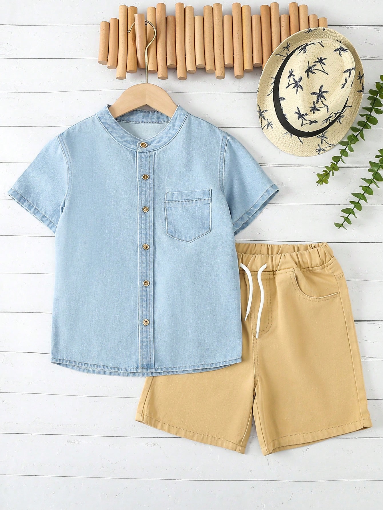 Tween Boys Denim Two-piece Outfits