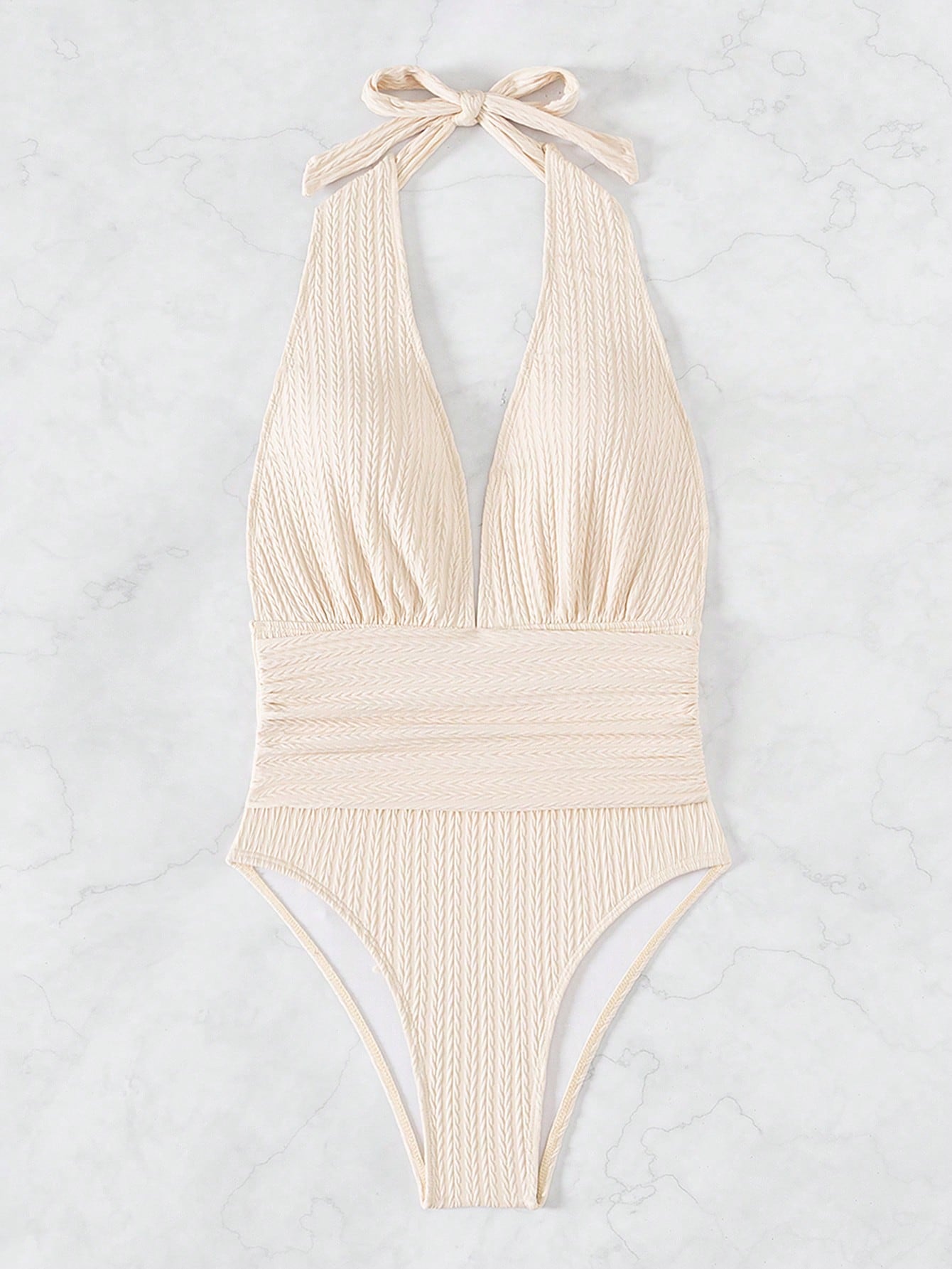 In Beige Women One-Pieces