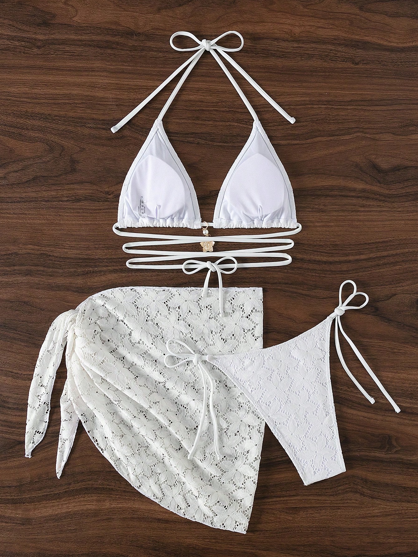 In White Women Bikini Sets