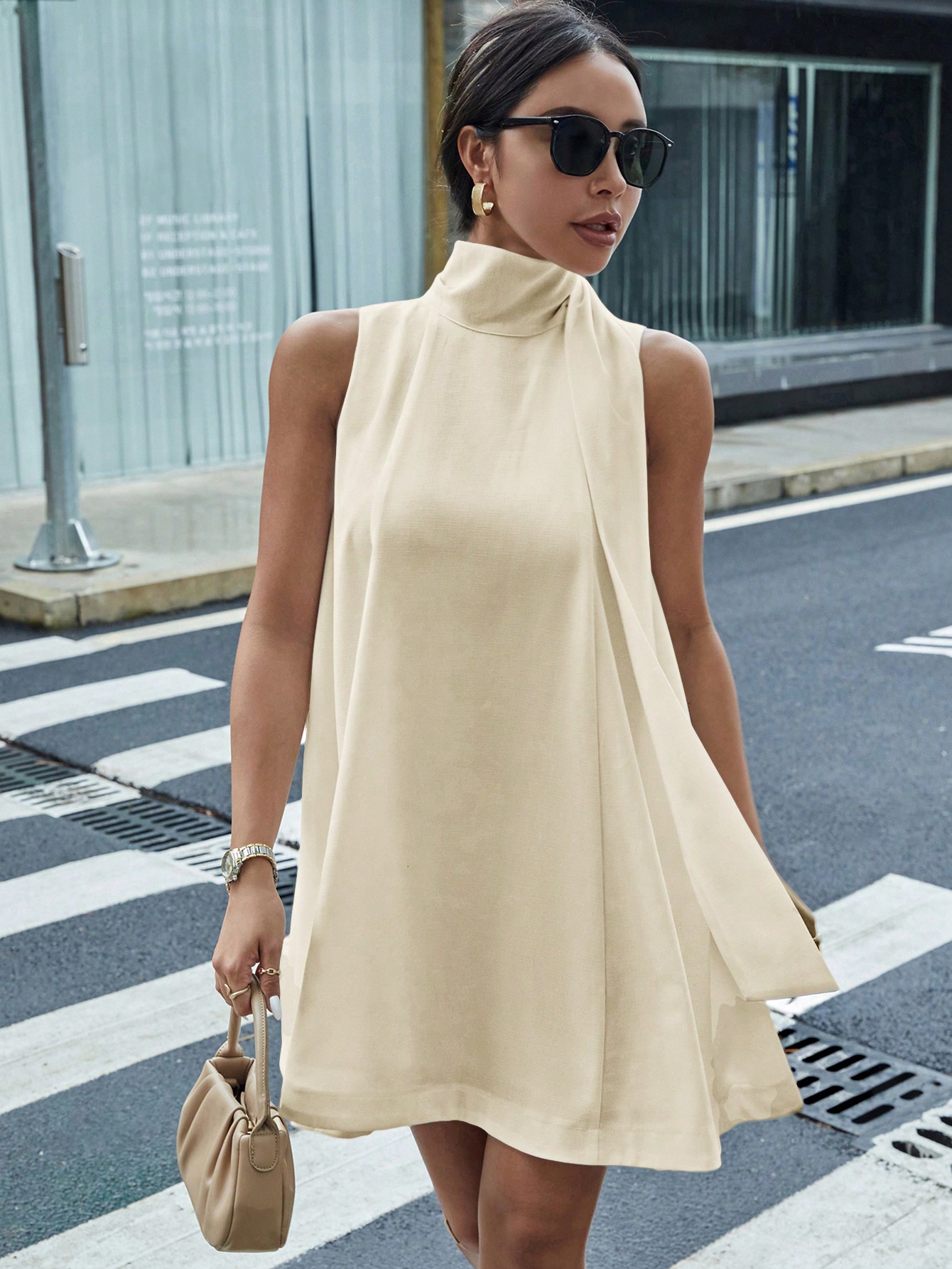 In Beige Women Dresses