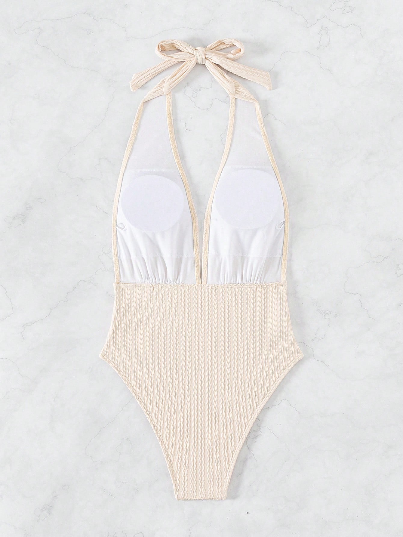 In Beige Women One-Pieces