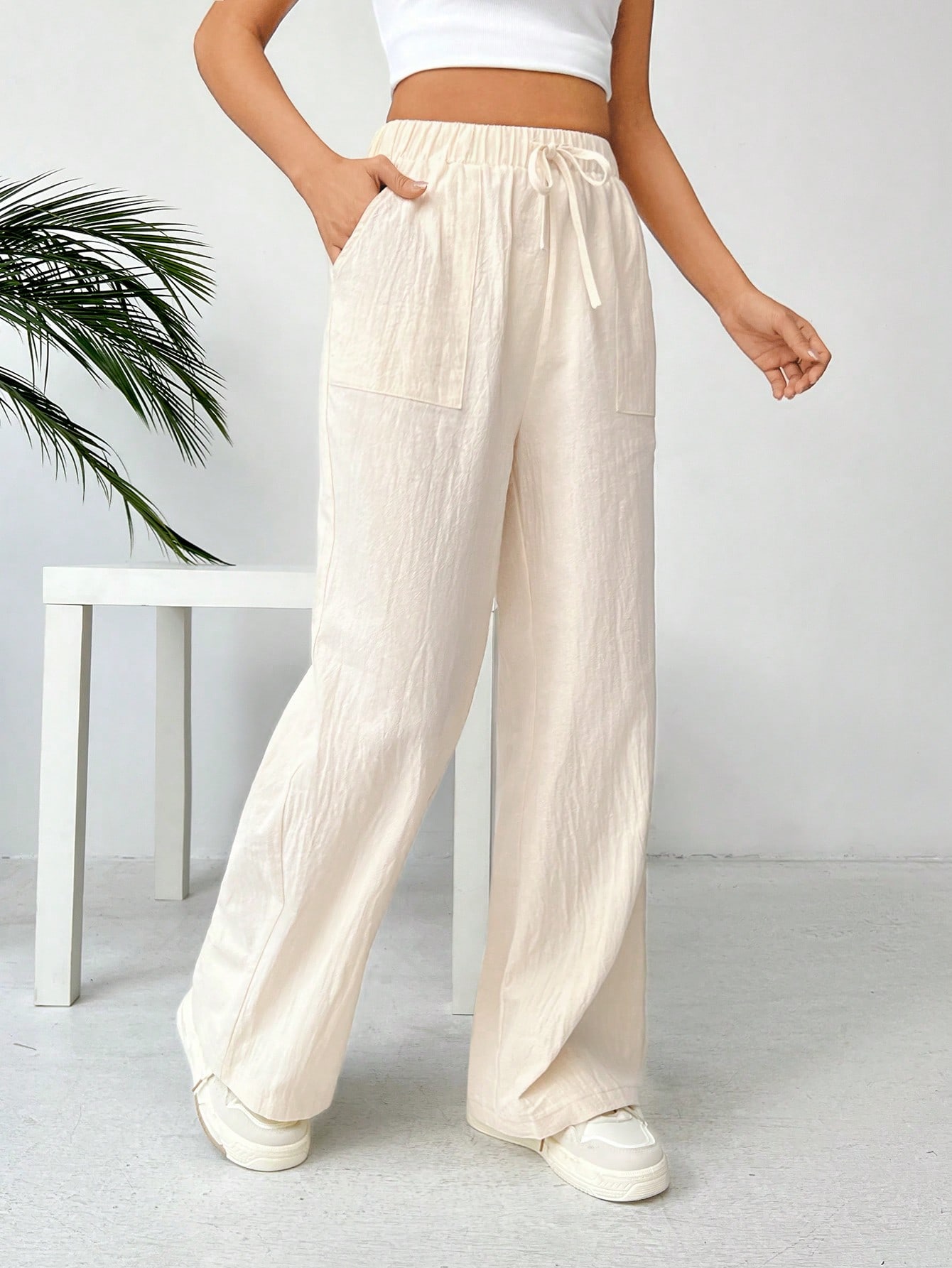 In Beige Women Pants