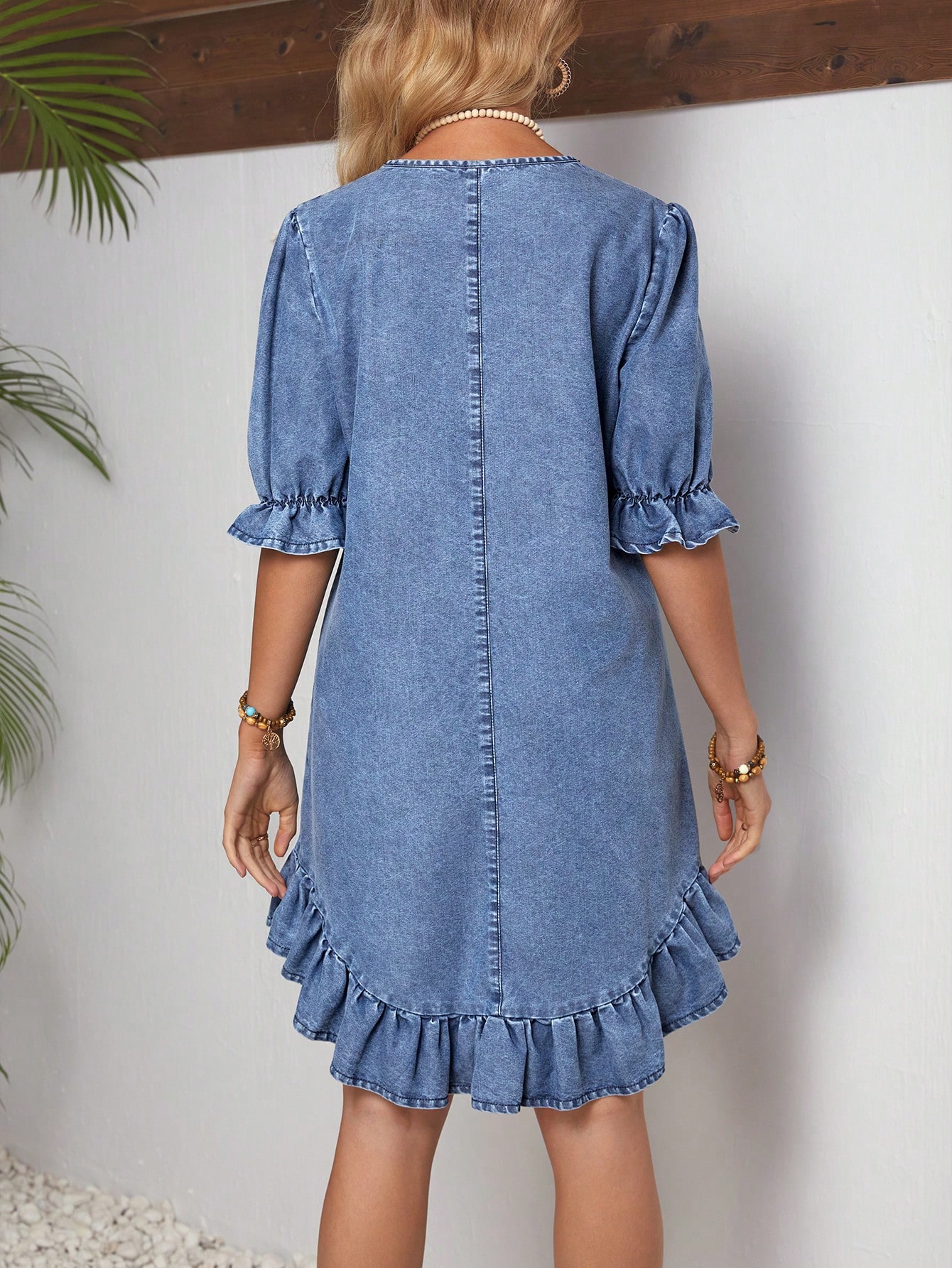 In Blue Women Denim Dresses