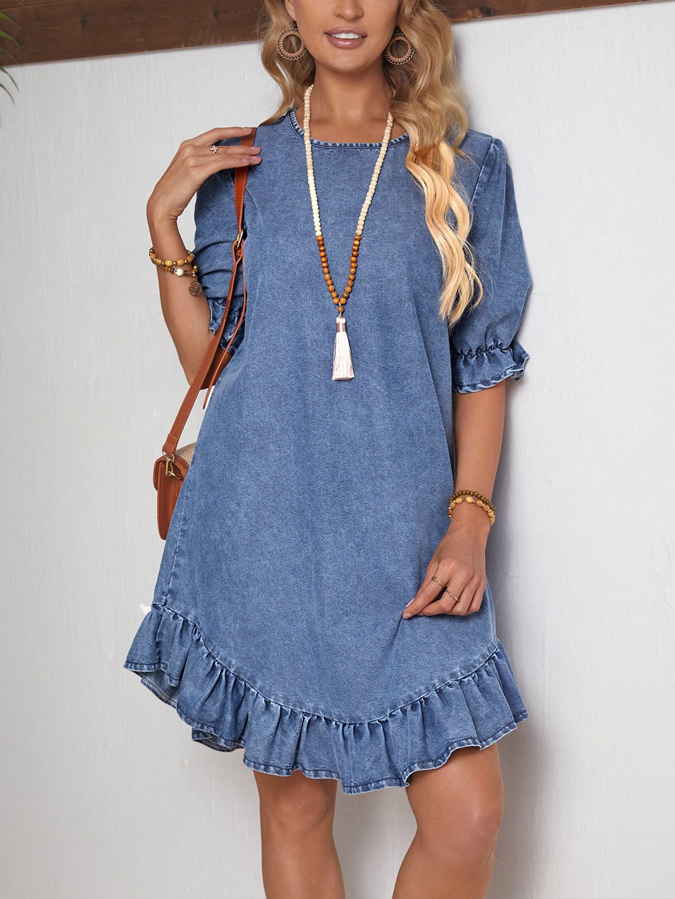 In Blue Women Denim Dresses