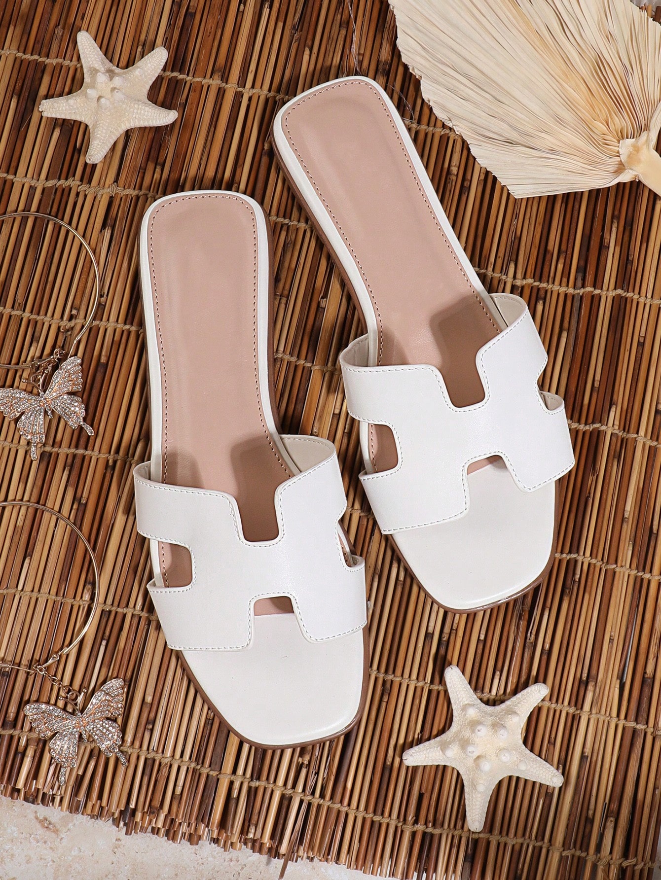 In White Women Flat Sandals