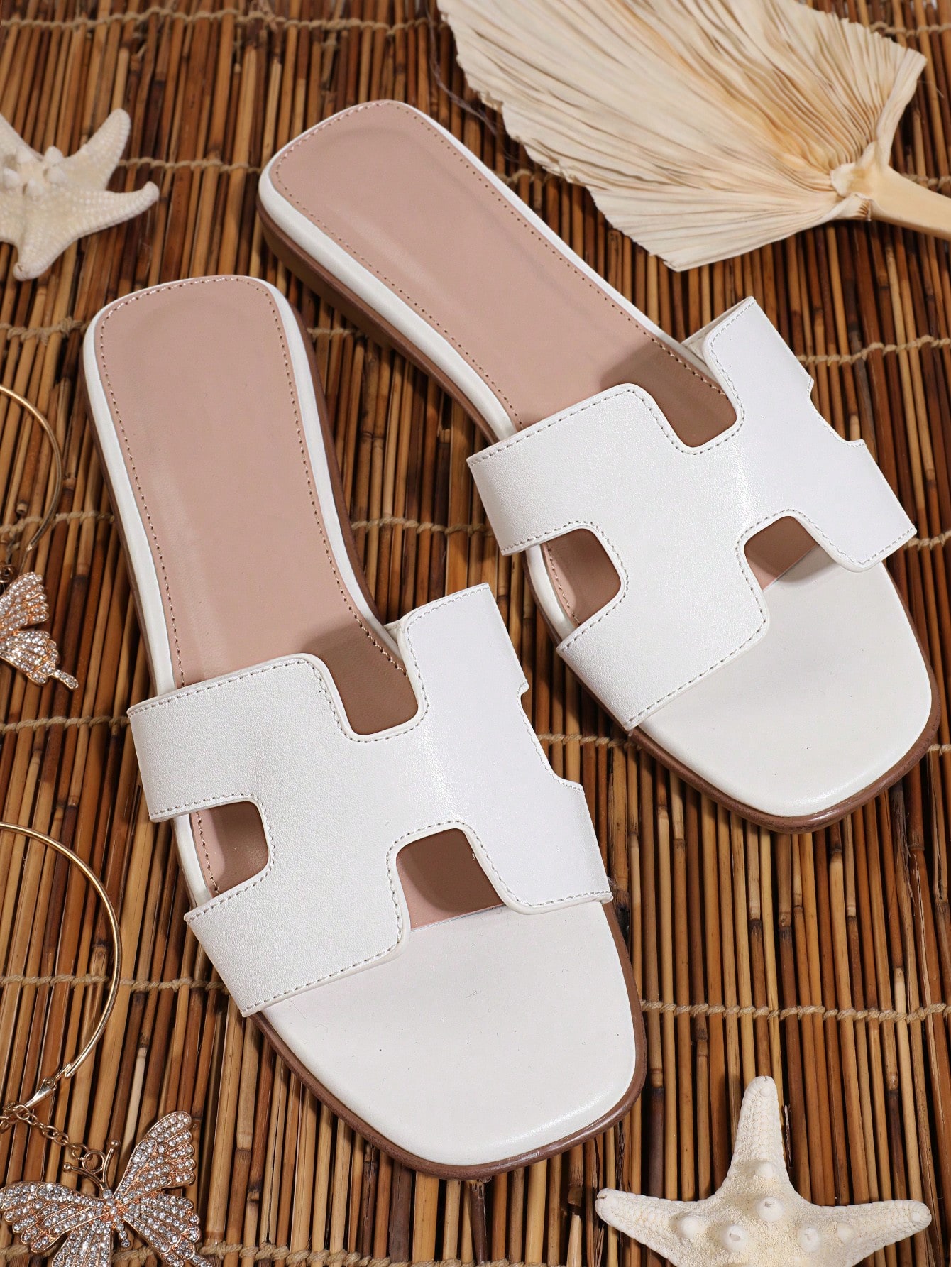 In White Women Flat Sandals