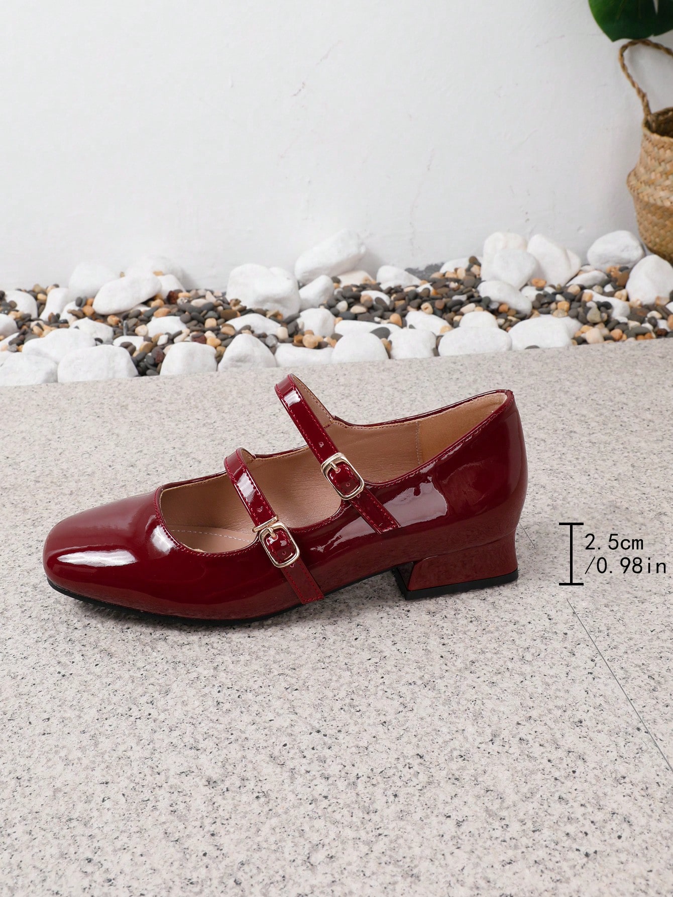 In Burgundy Women Flats