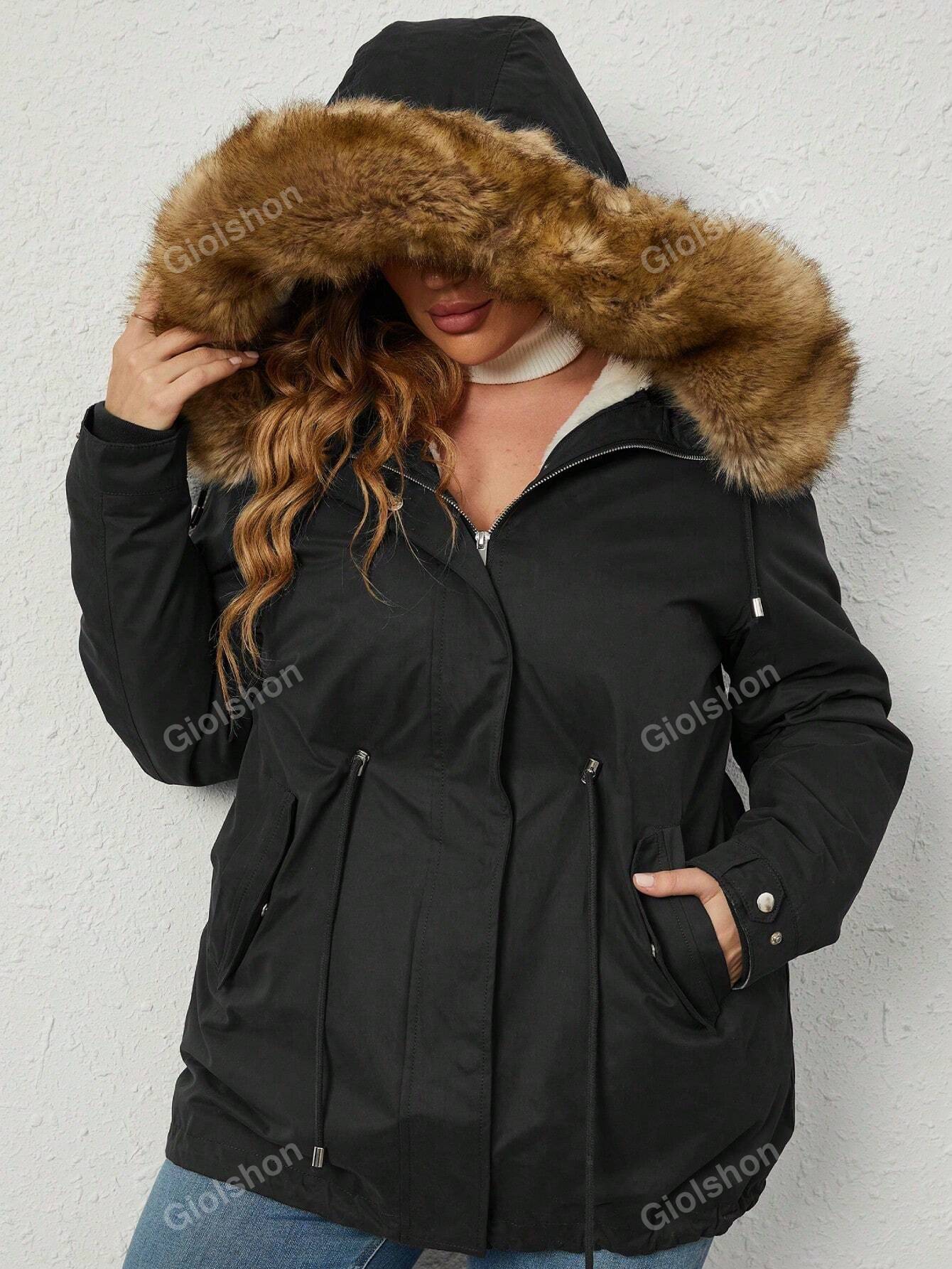 In Casual Plus Size Winter Coats