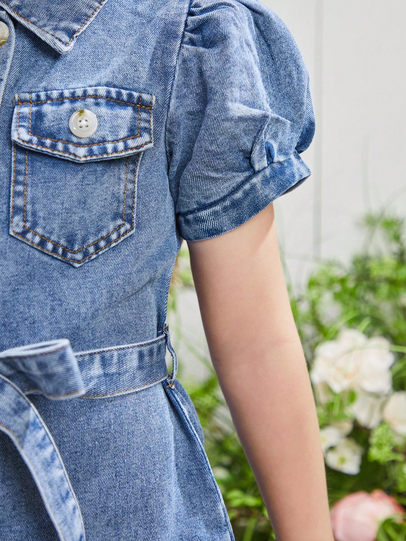 Young Girls Denim Dresses