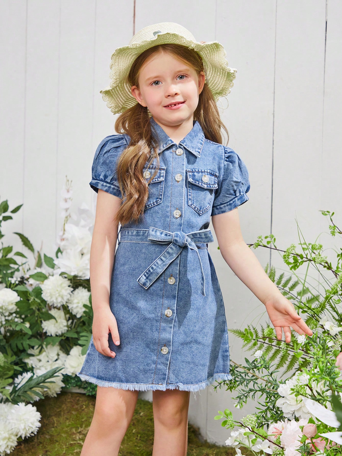 Young Girls Denim Dresses