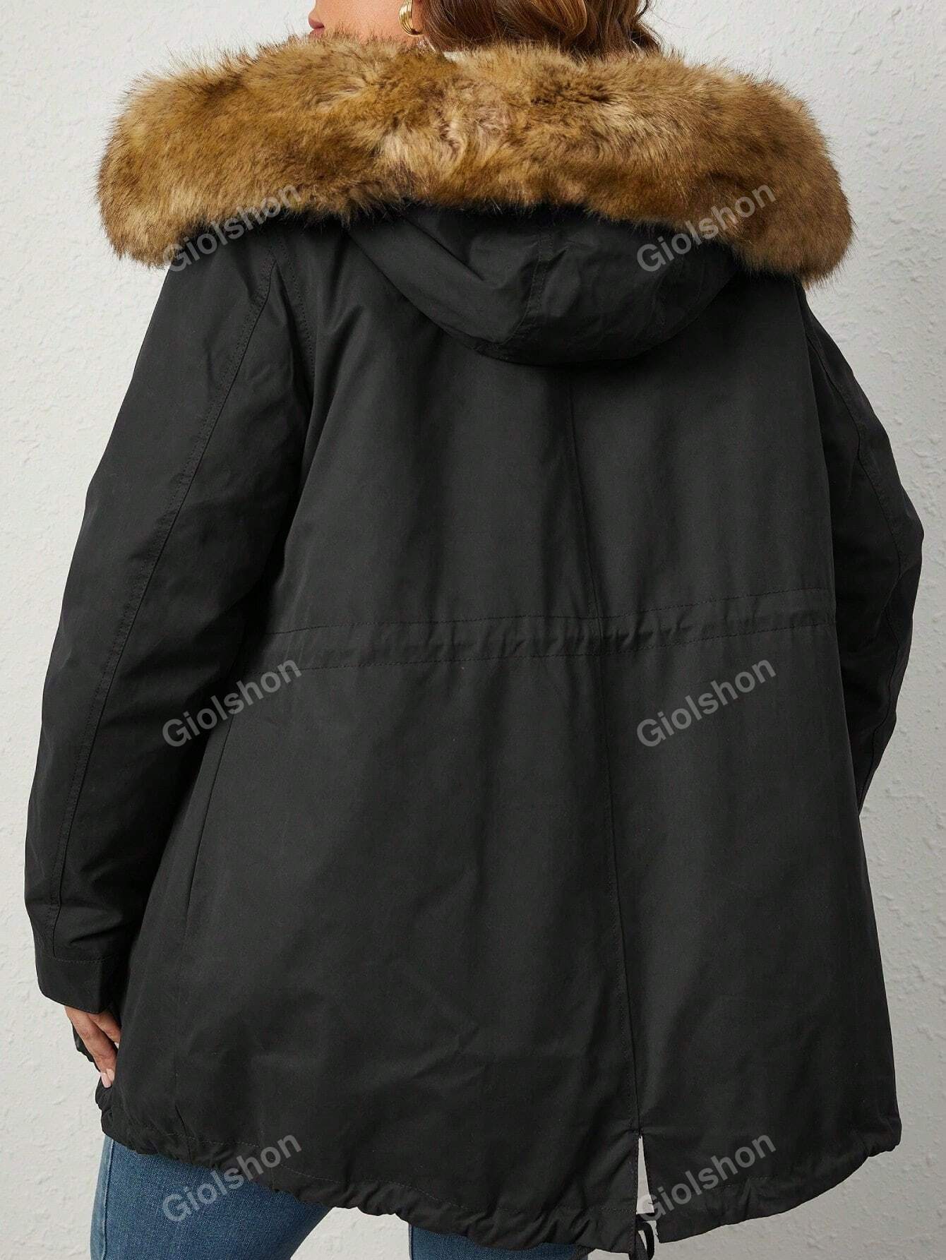 In Casual Plus Size Winter Coats