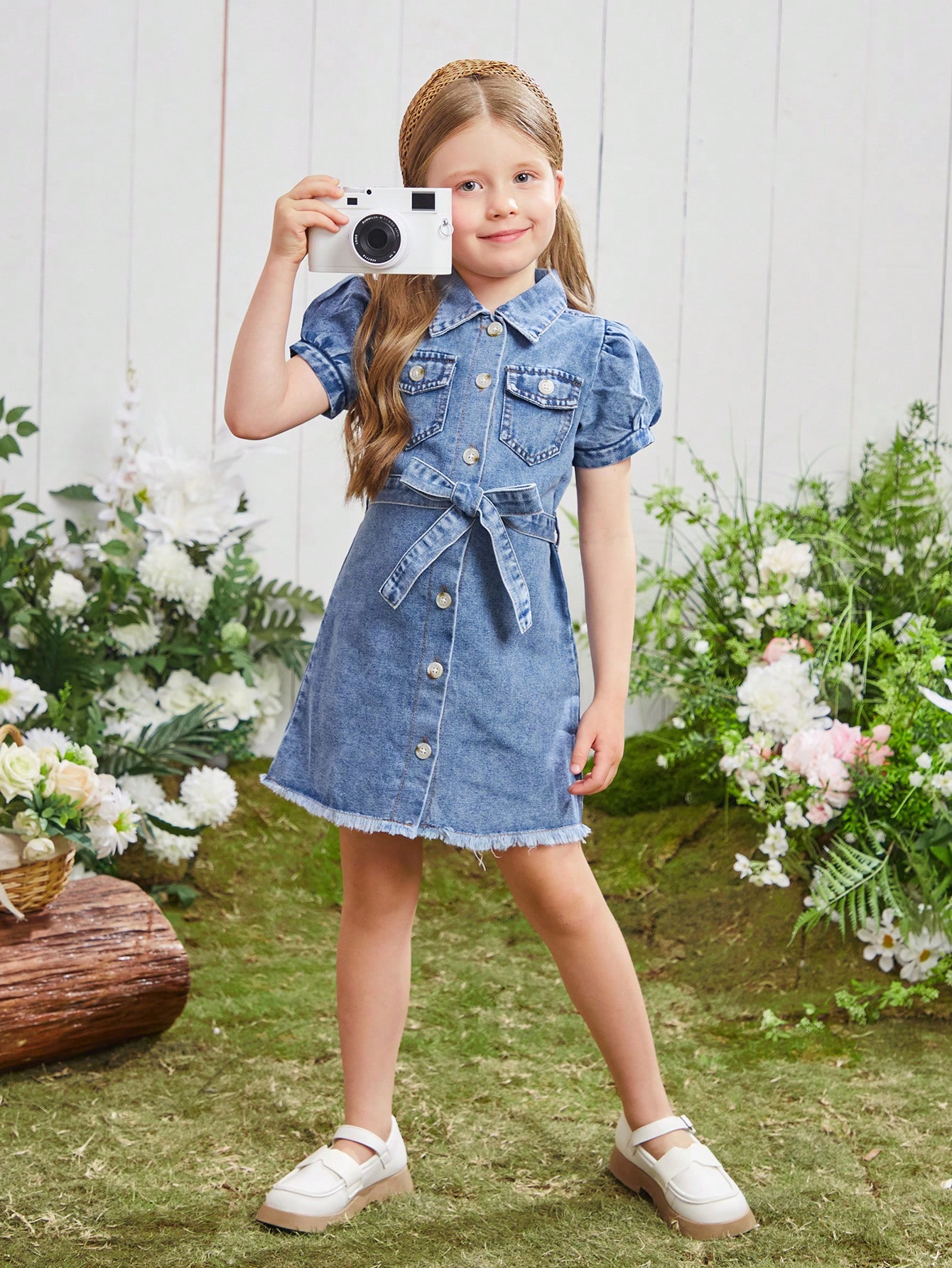 Young Girls Denim Dresses