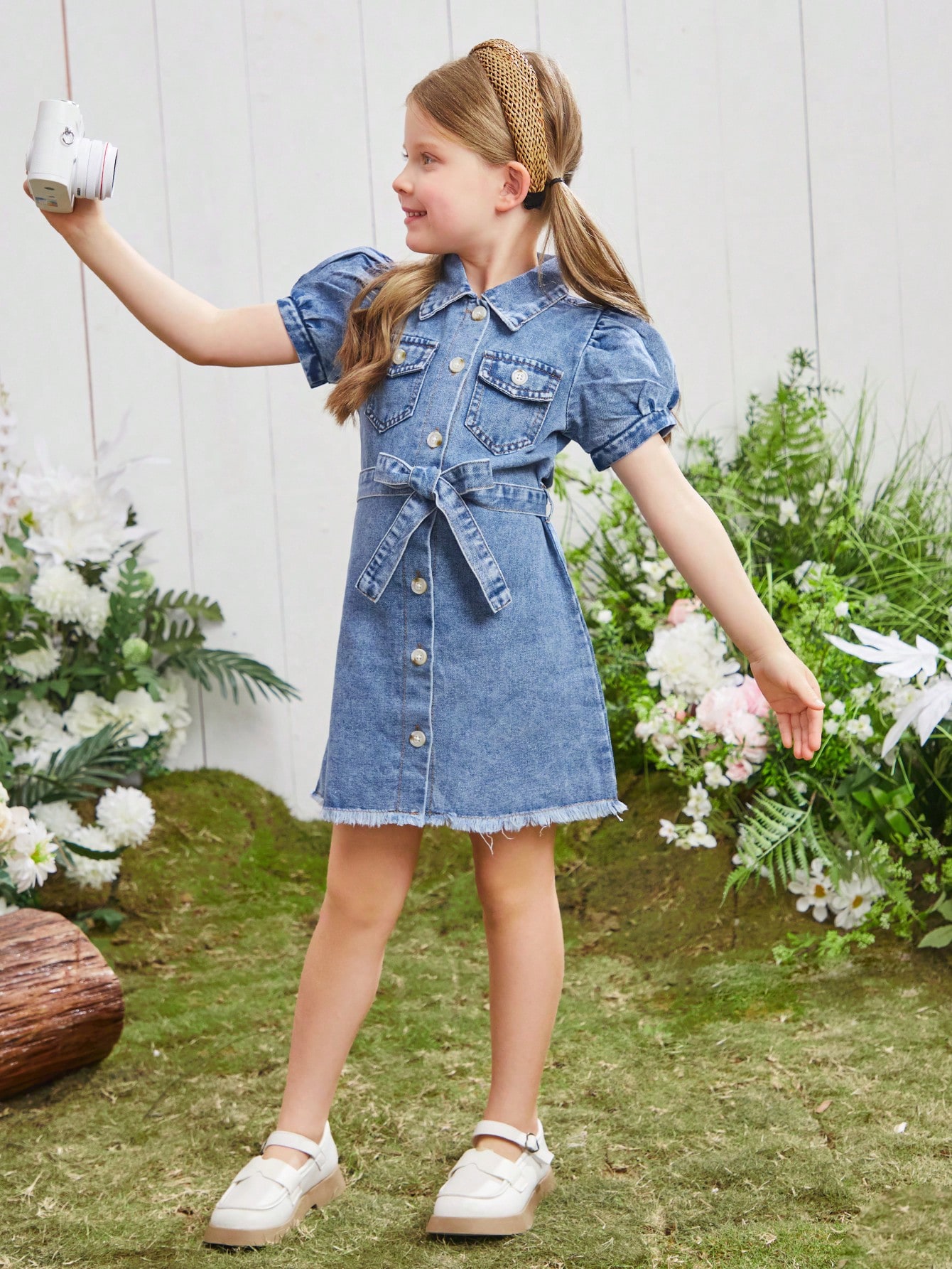 Young Girls Denim Dresses