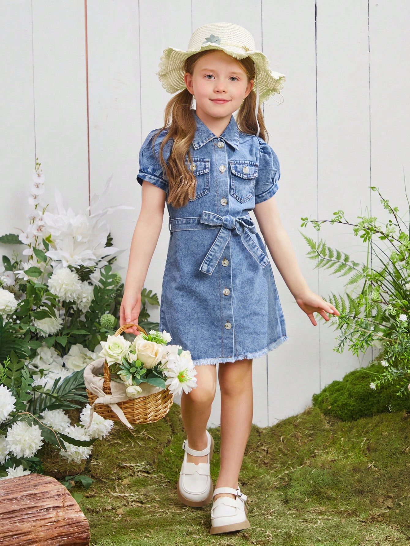 Young Girls Denim Dresses