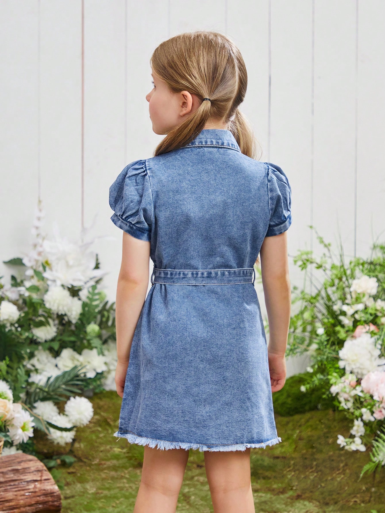 Young Girls Denim Dresses