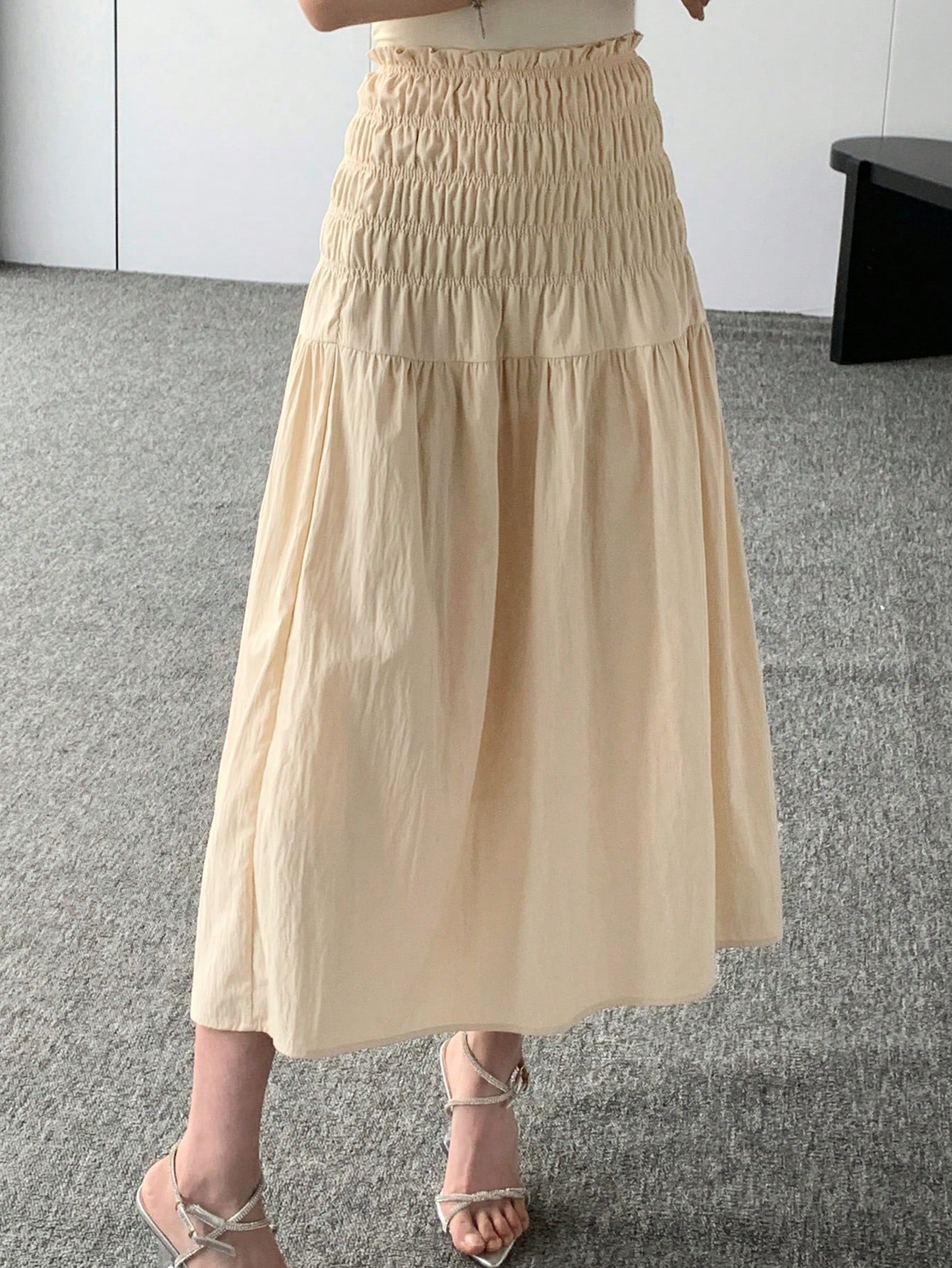 In Beige Women Skirts