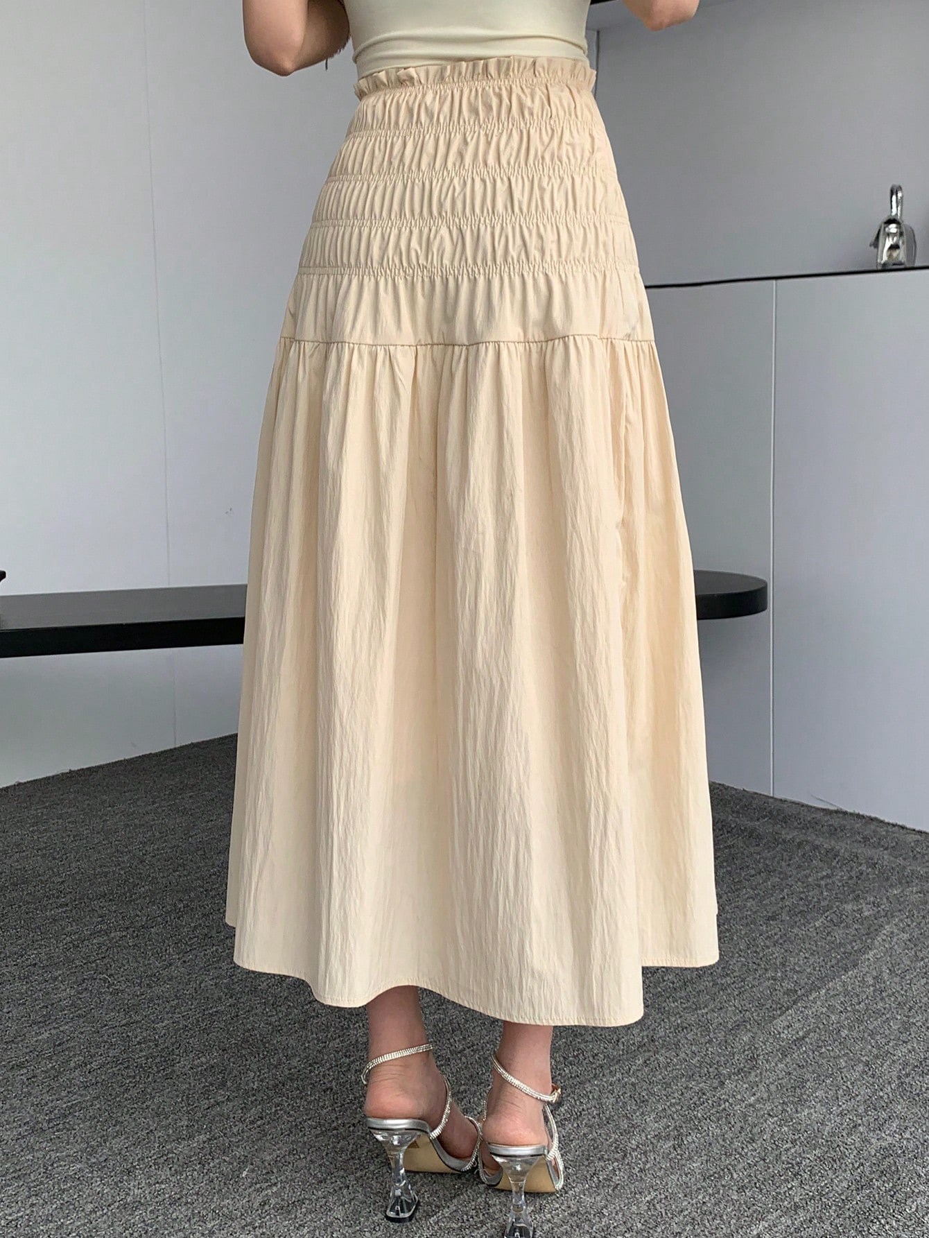 In Beige Women Skirts