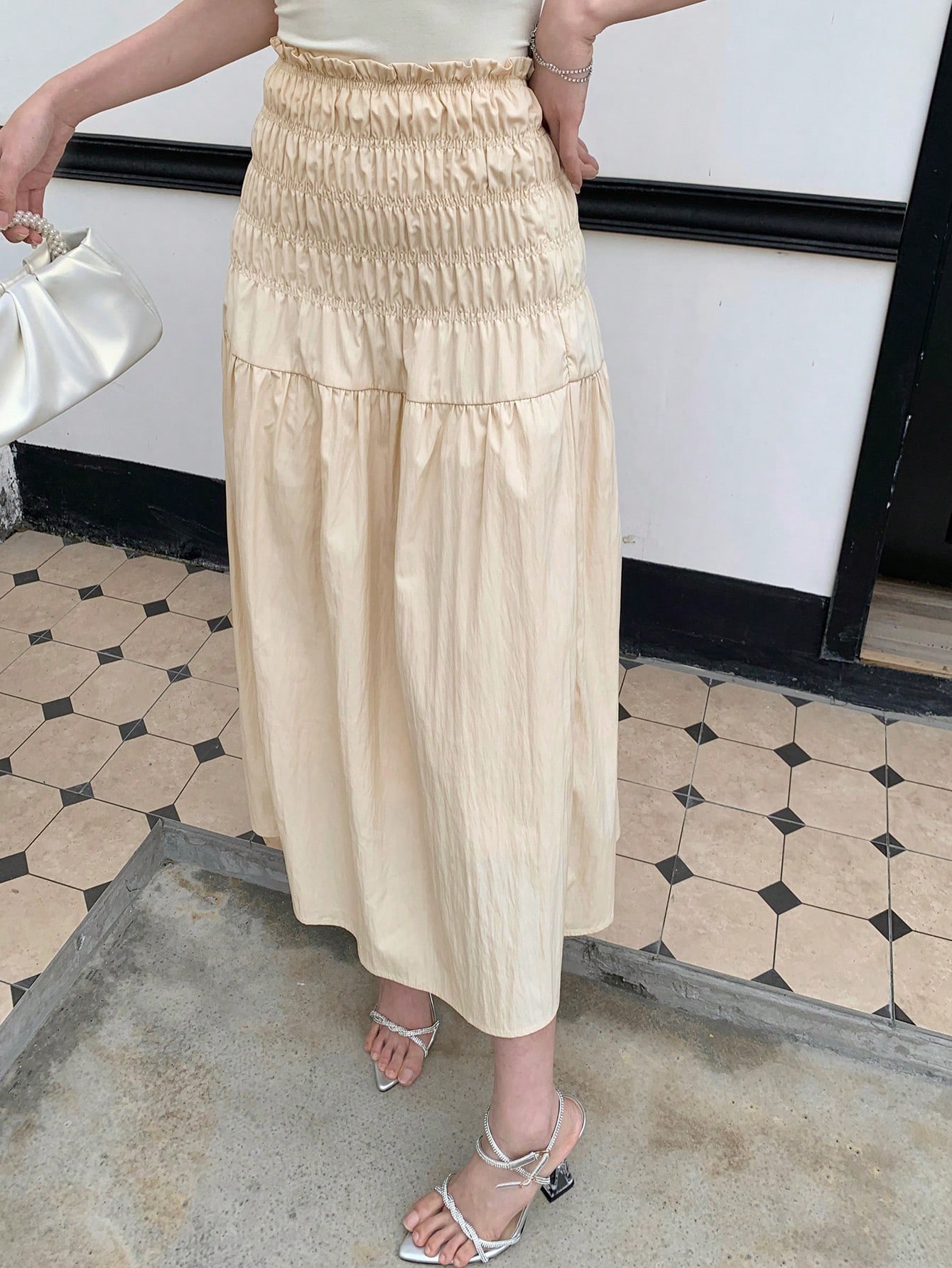 In Beige Women Skirts