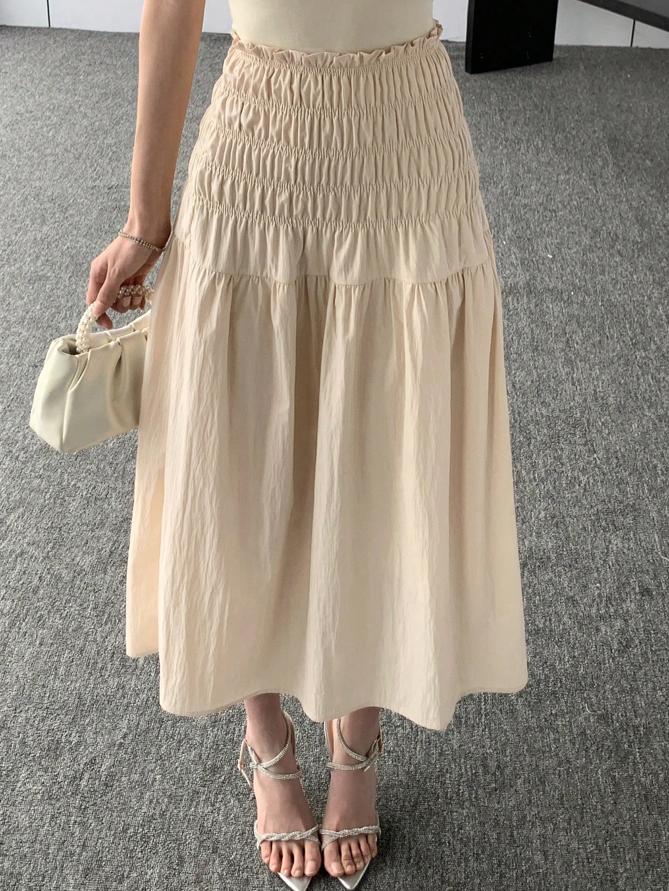 In Beige Women Skirts