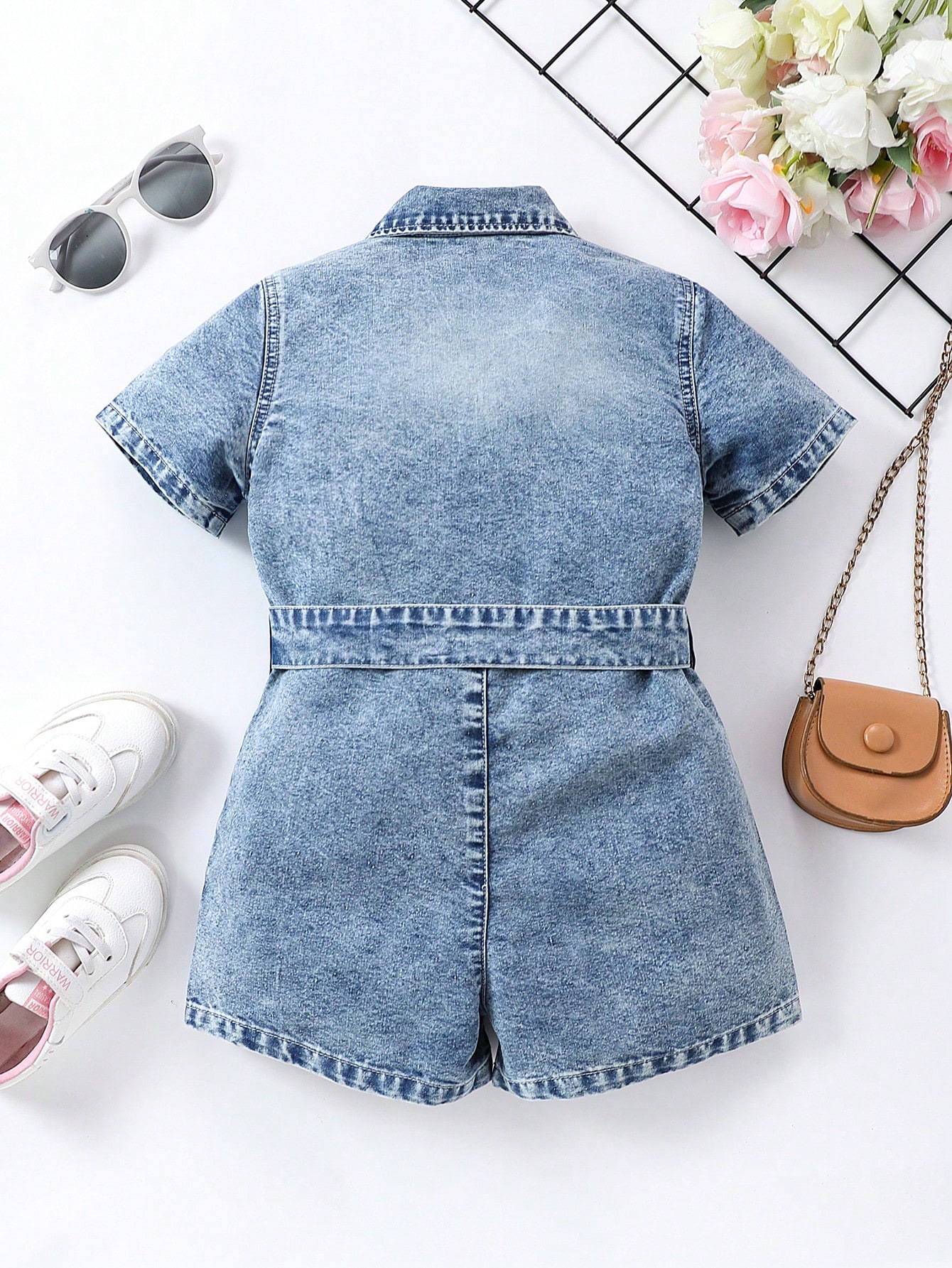 Young Girls Denim Overalls & Jumpsuits