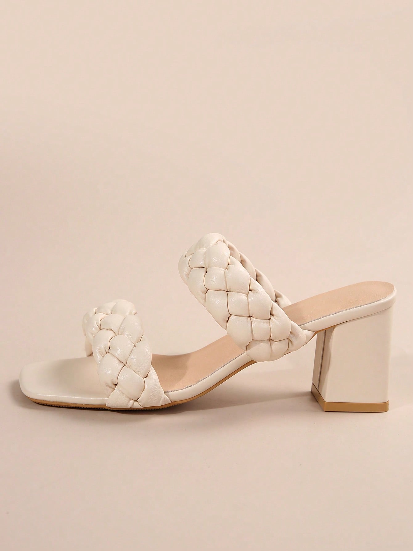 In Beige Women Heeled Sandals