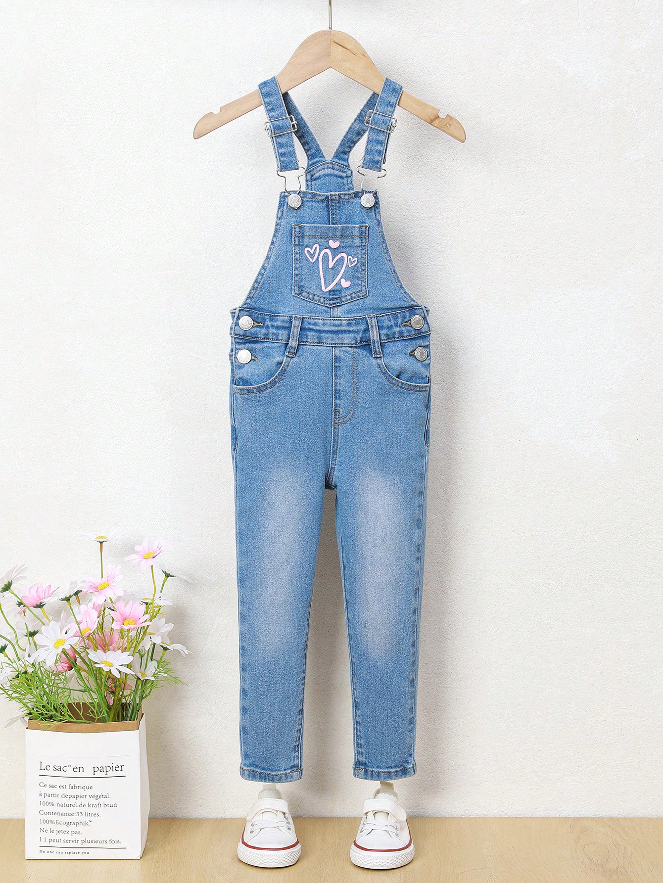 Young Girls Denim Overalls & Jumpsuits