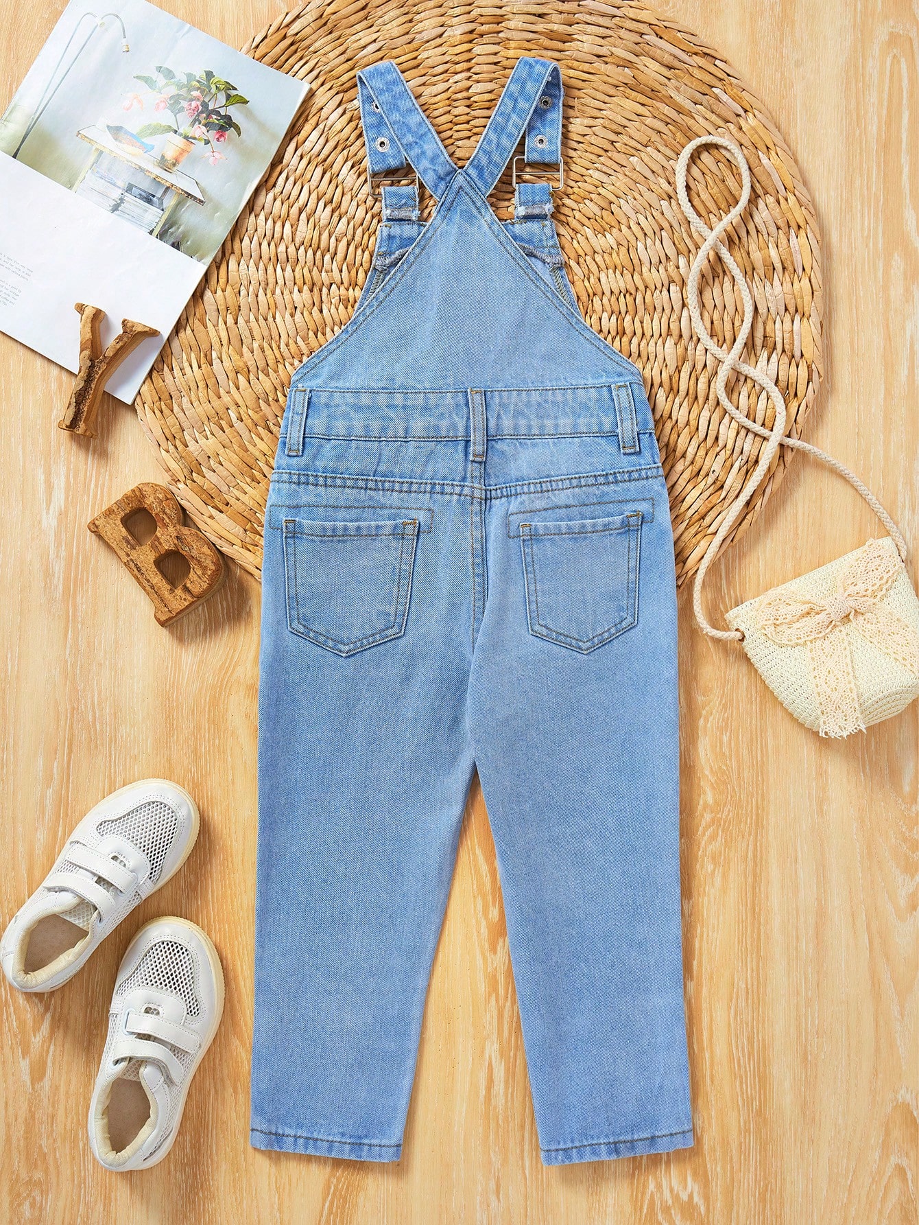 Young Girls Denim Overalls & Jumpsuits