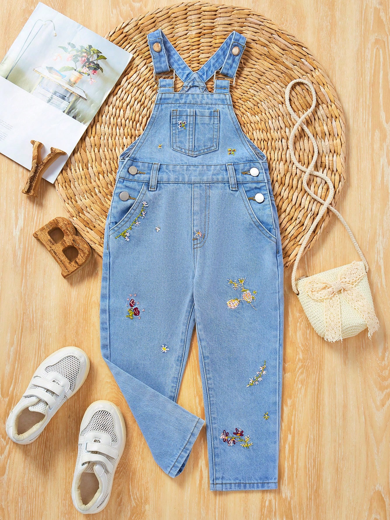 Young Girls Denim Overalls & Jumpsuits