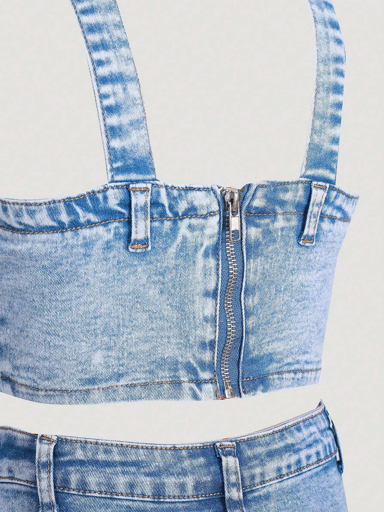 Tween Girls Denim Two-piece Outfits