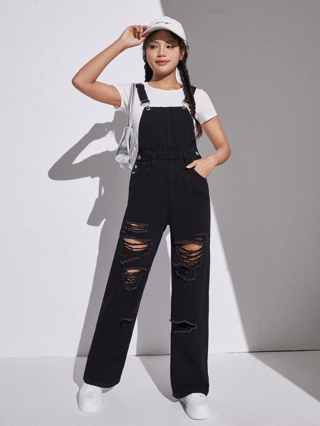 Teen Girls Denim Overalls & Jumpsuits