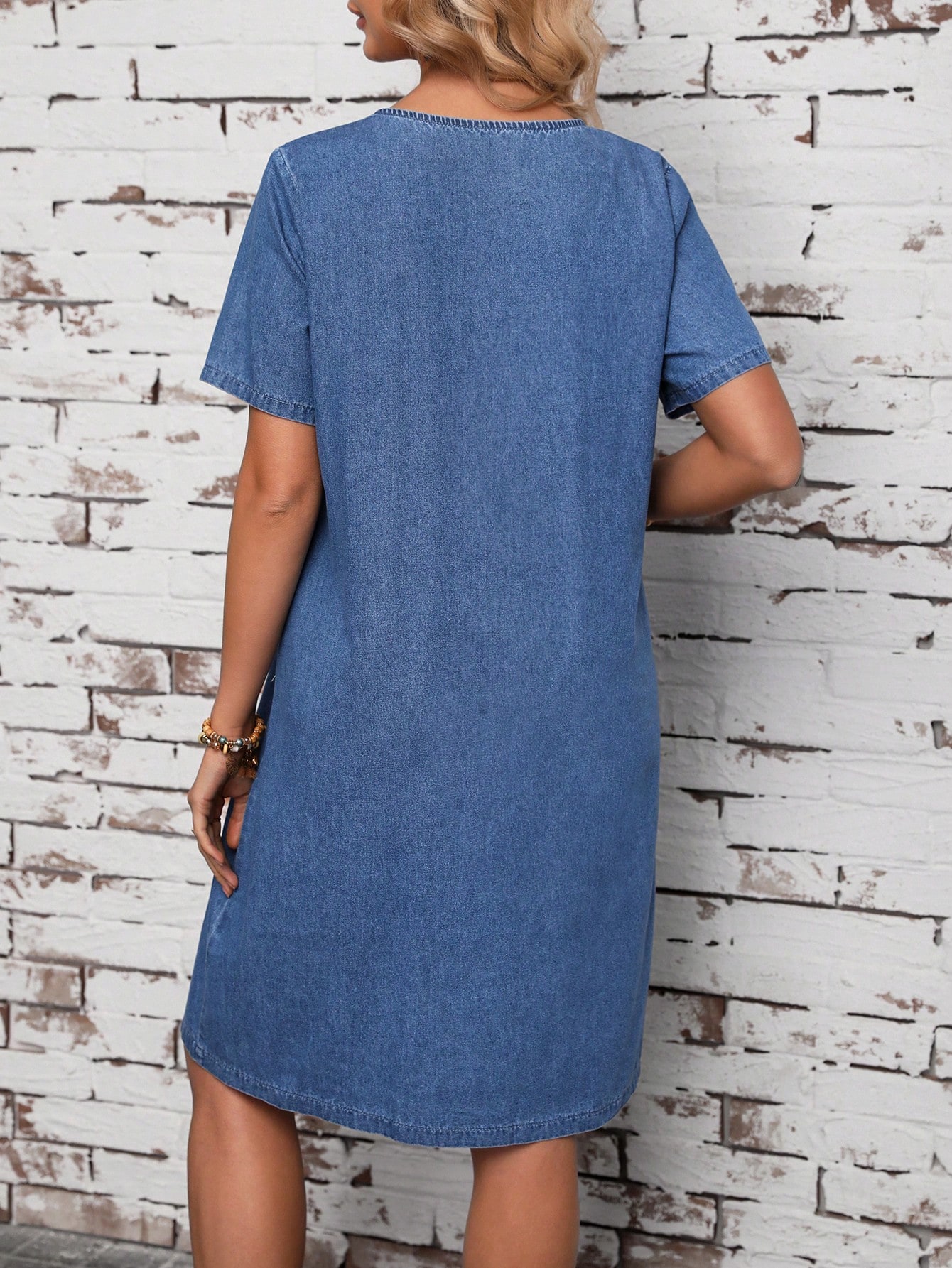 In Blue Women Denim Dresses